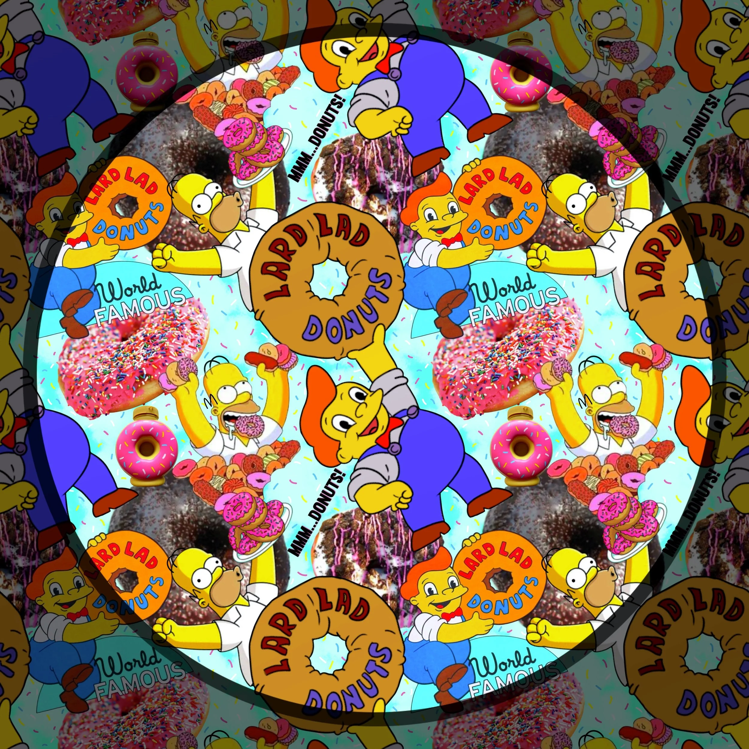 Lard Lad Donuts (aqua color way)