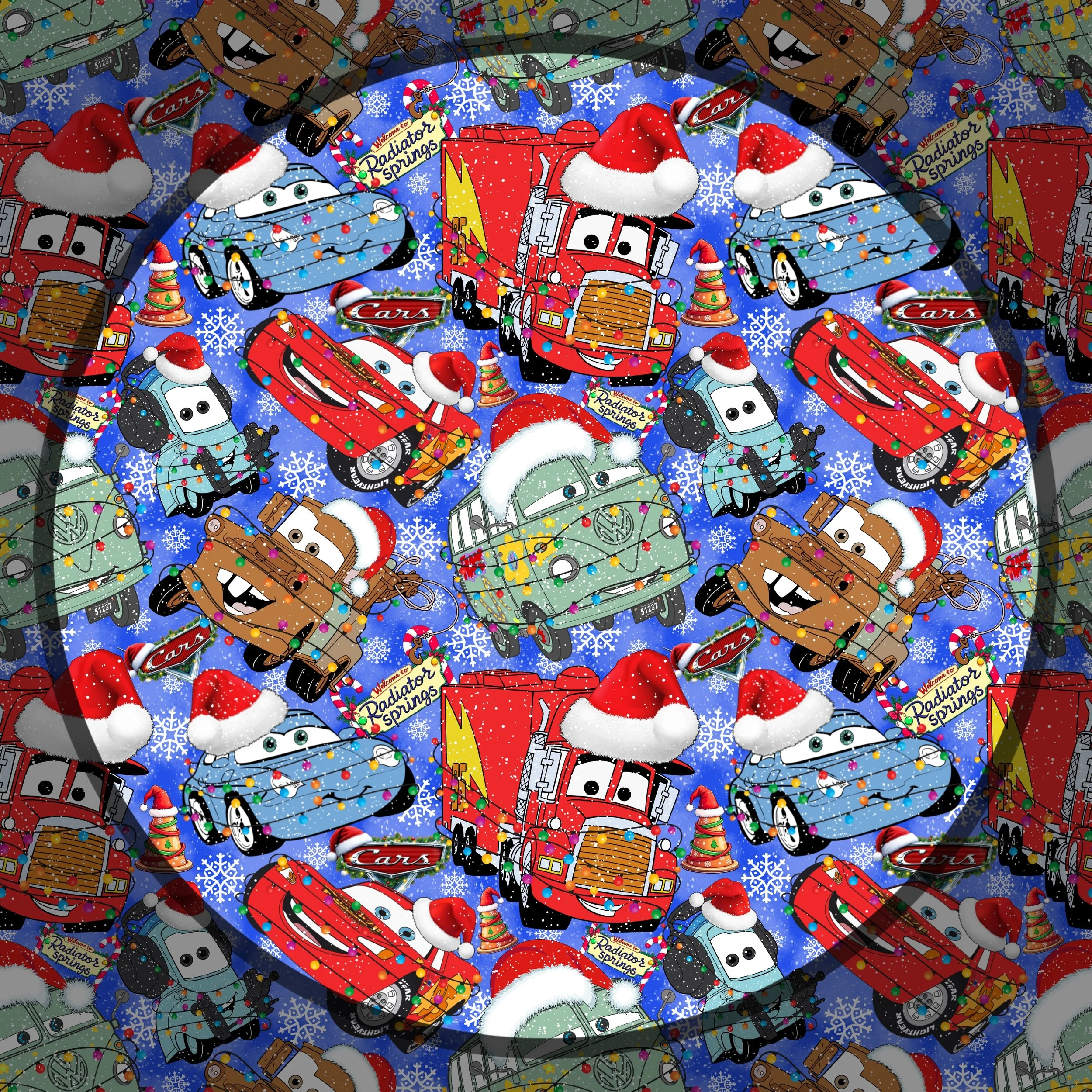 A Very Cars Christmas (blue Christmas color way)