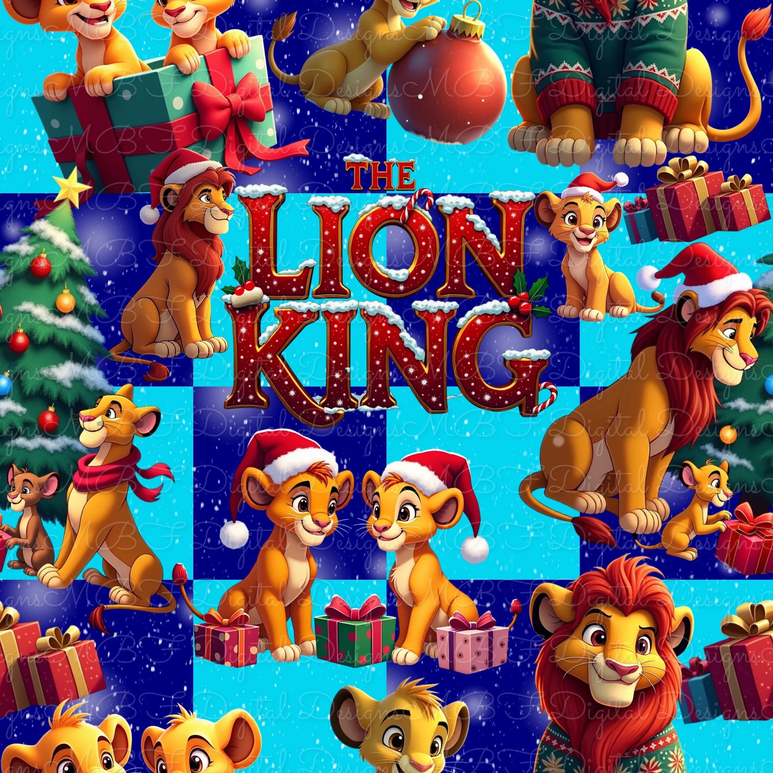 Christmas King (Blue Checked Color Way)