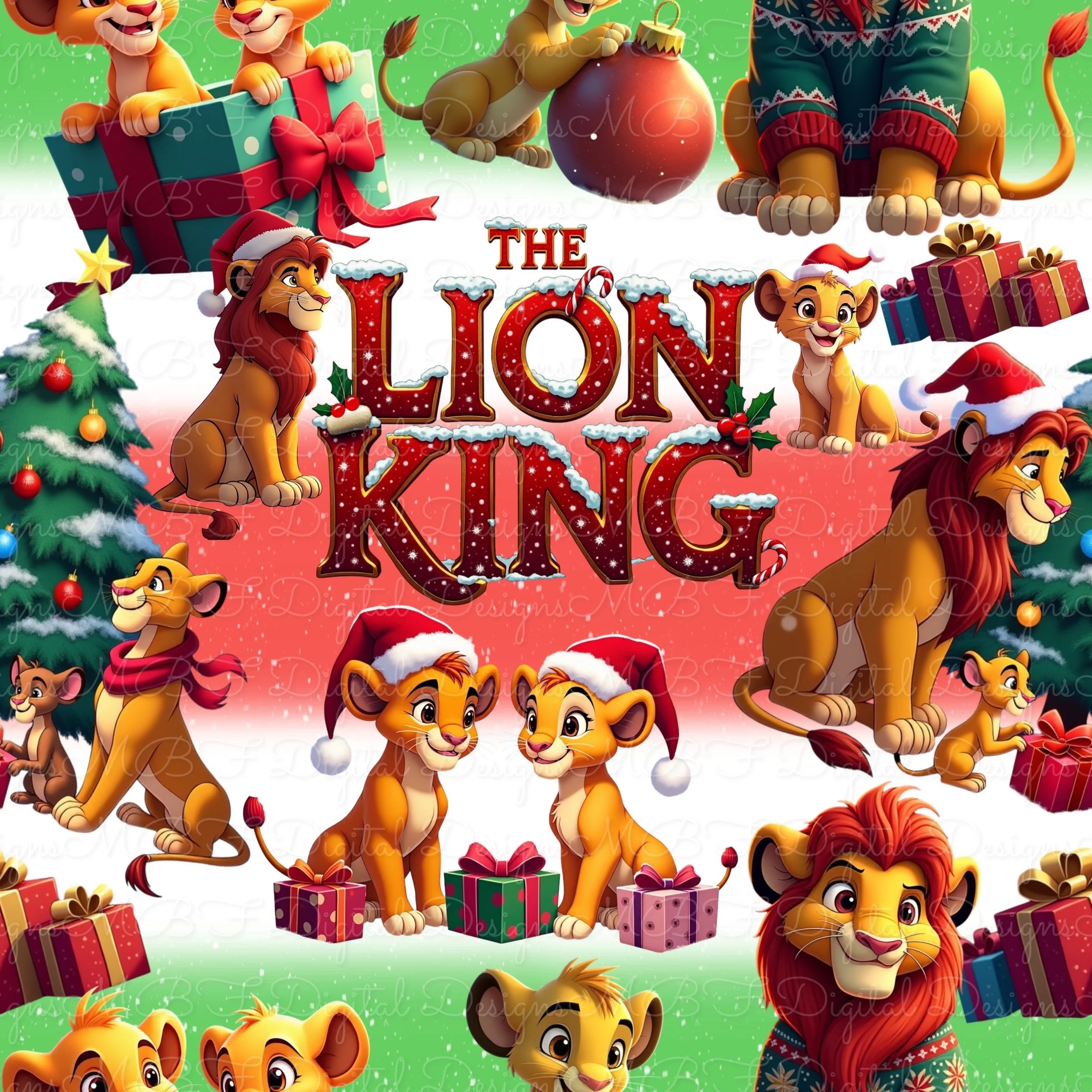 Christmas King (Holiday Ombre color way)