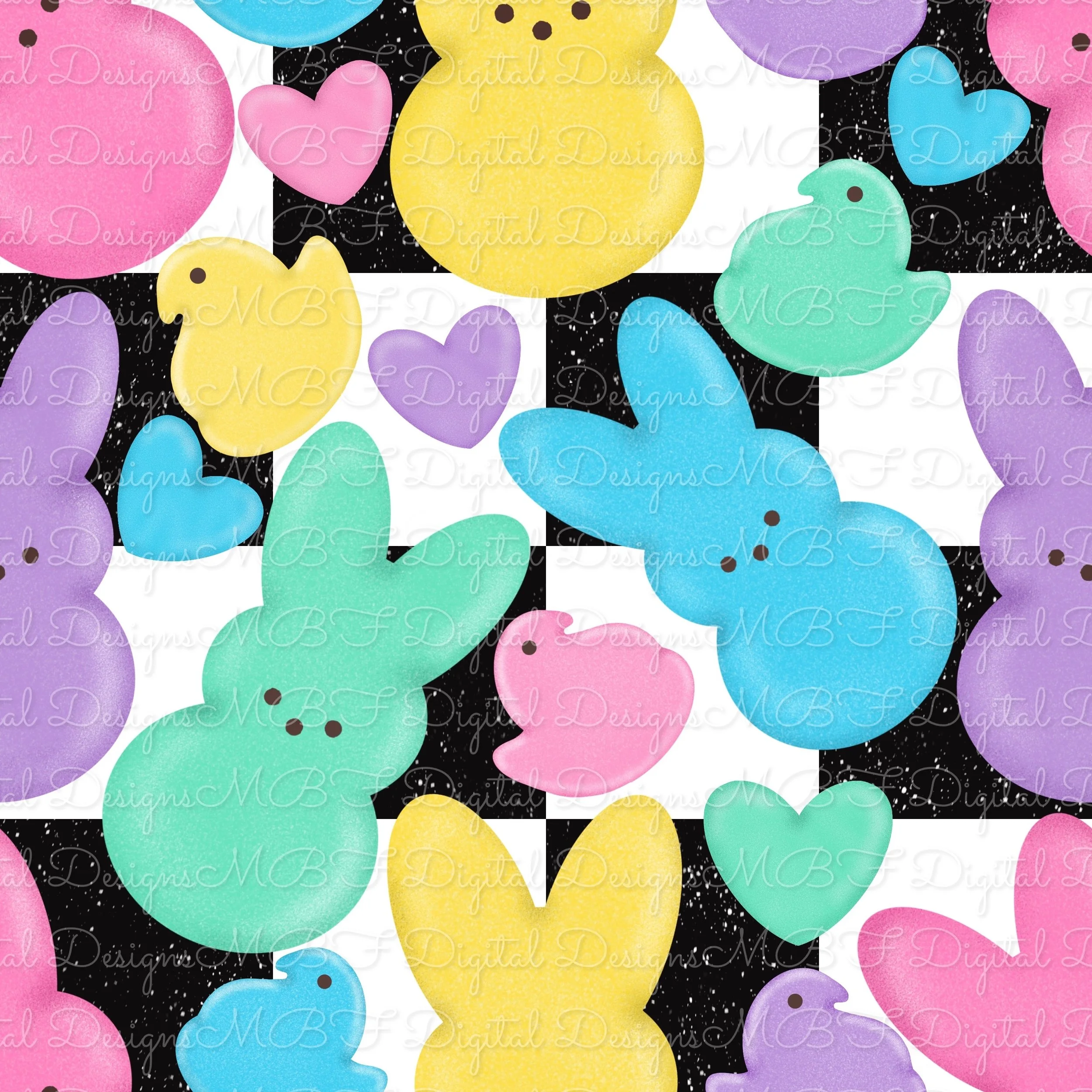 Perfectly Peeps (black and white checked color way)