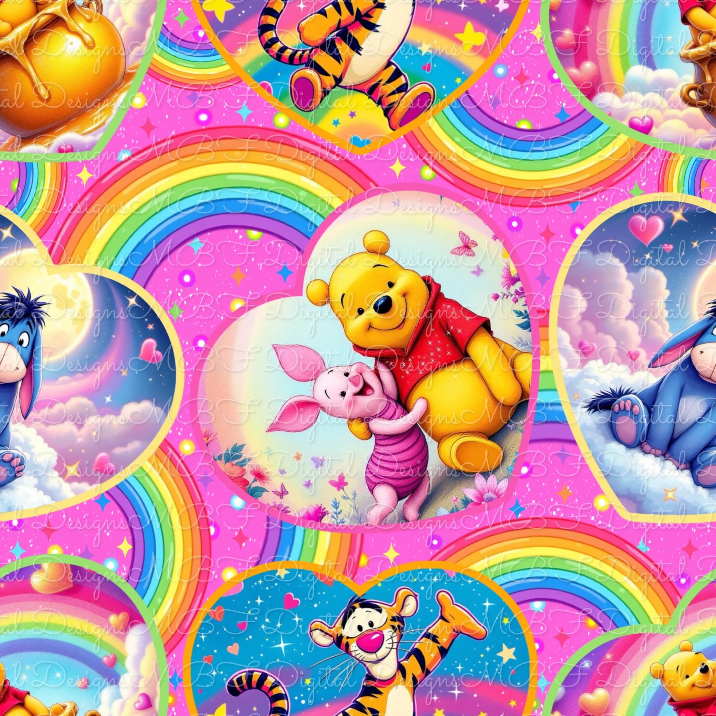 LF Hundred Acre Friends (electric pink color way)