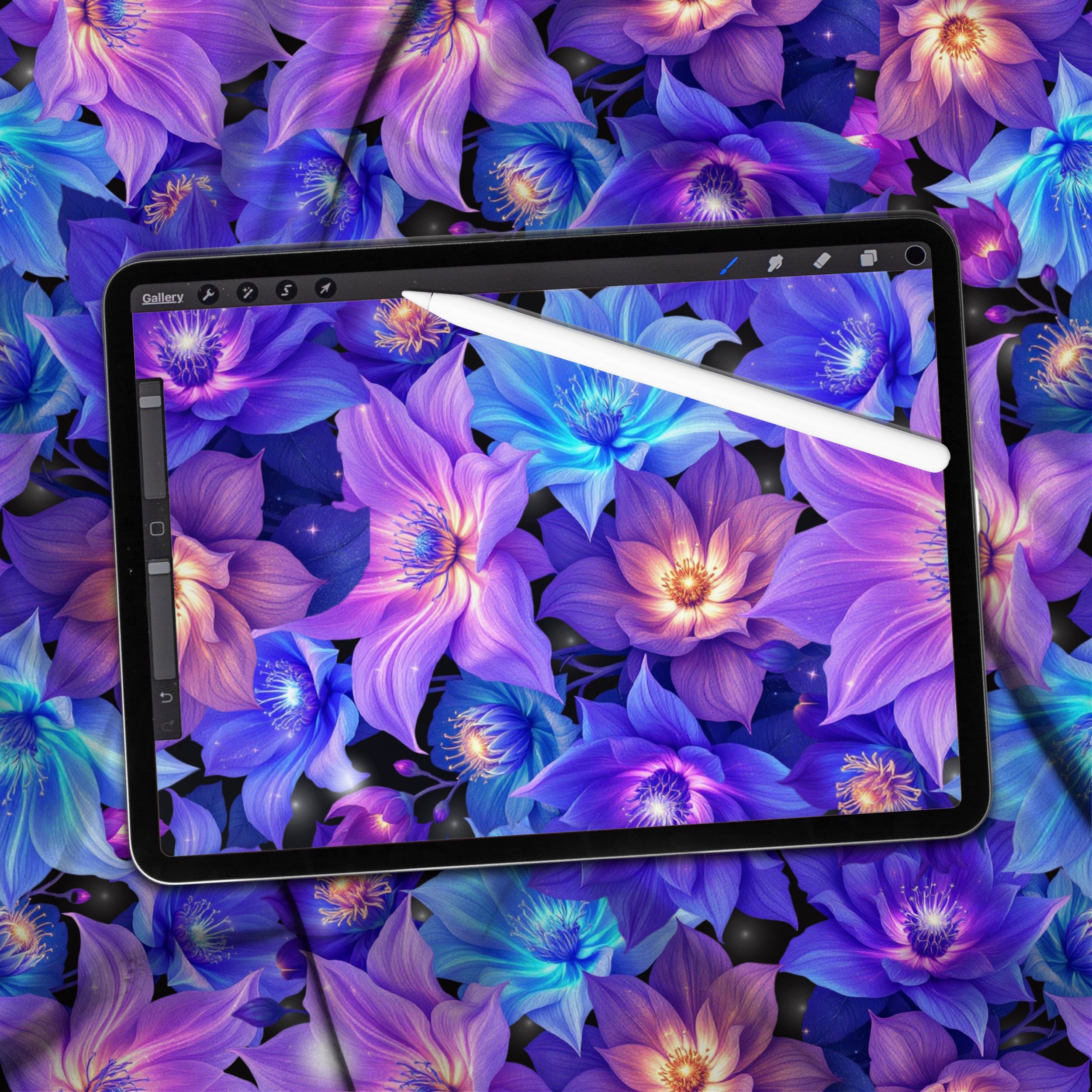Floral Glow (black glow color way)