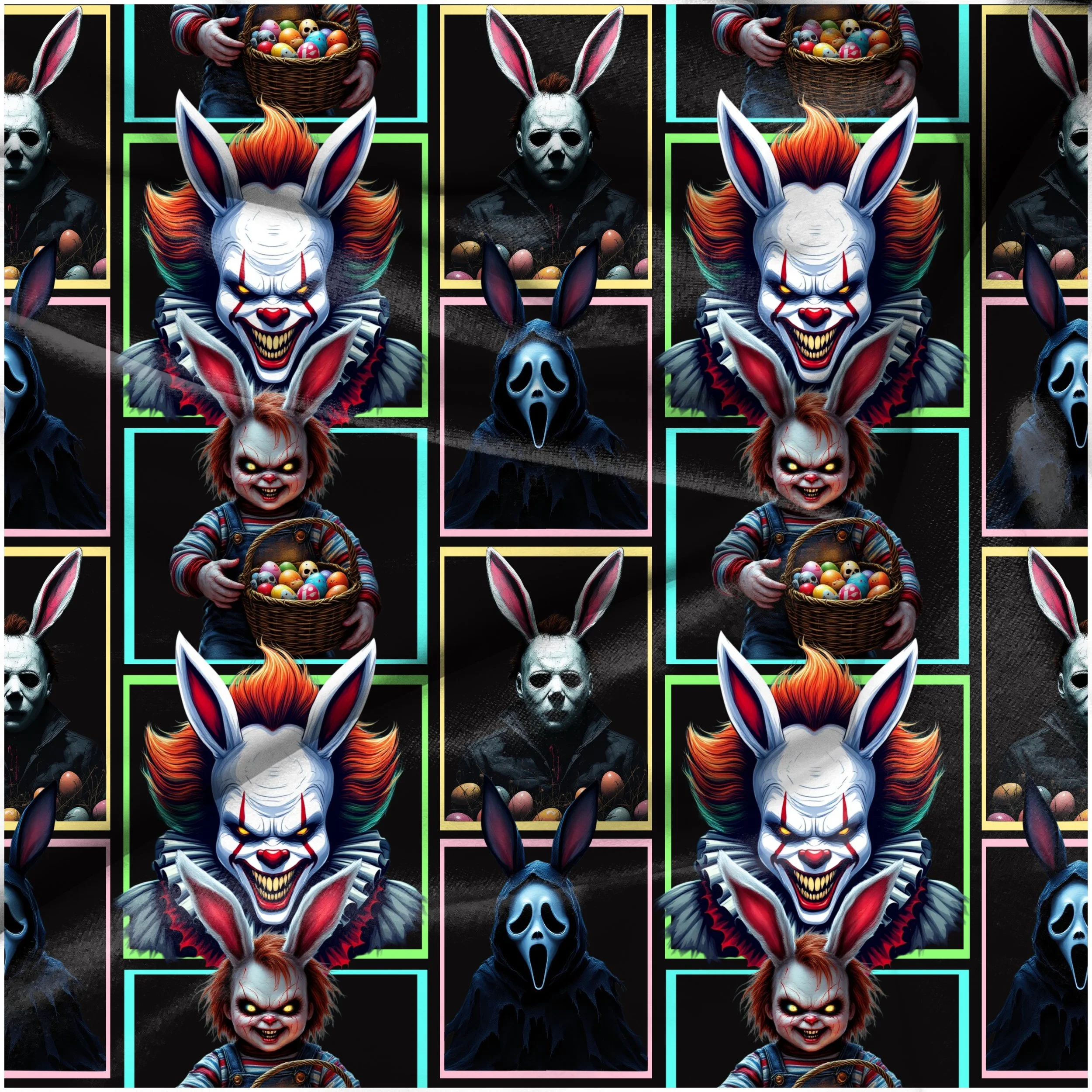 Horror Bunnies (black color way)