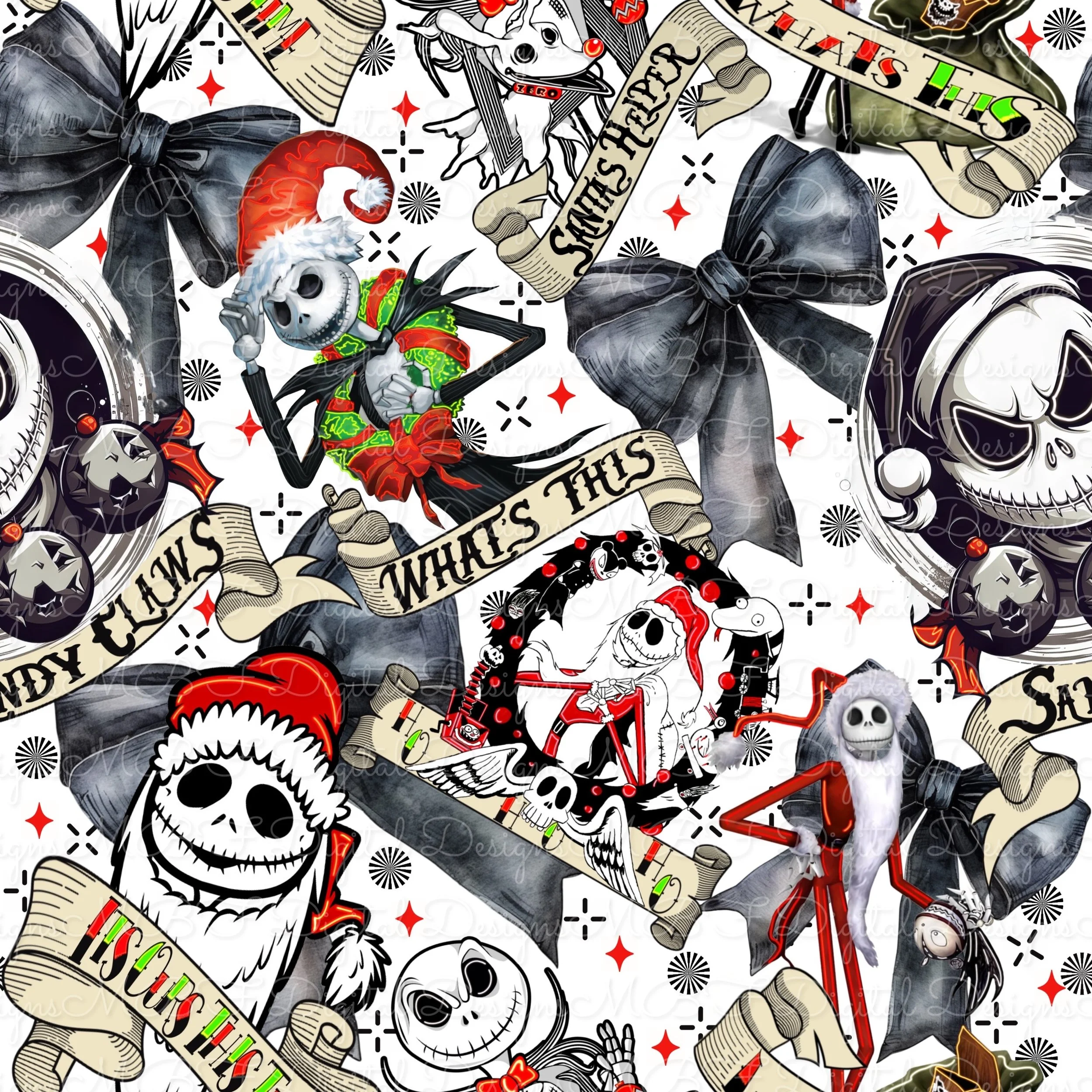 Sandy Claus Tattoo (white color way)