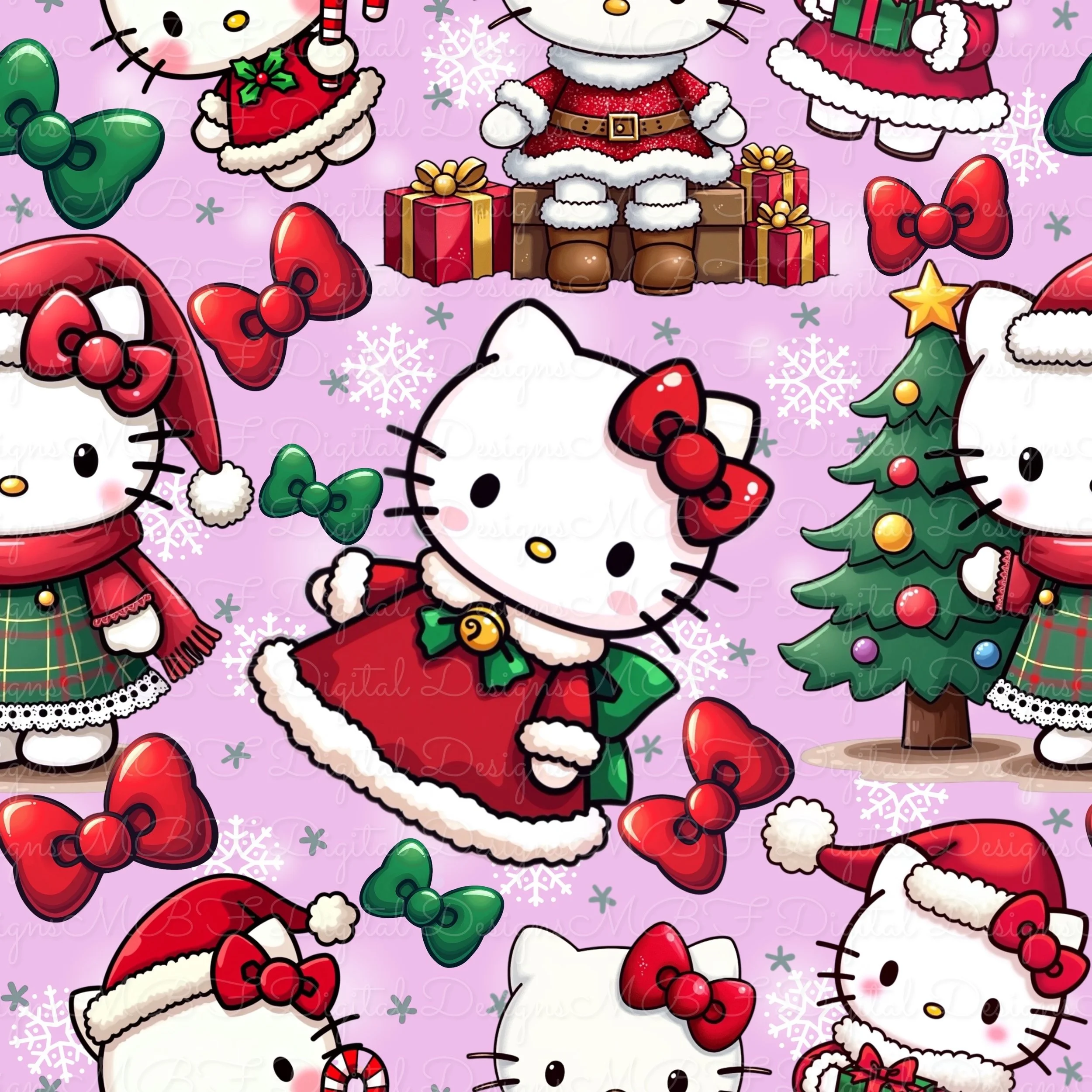 Hello Merry (Pink color way)
