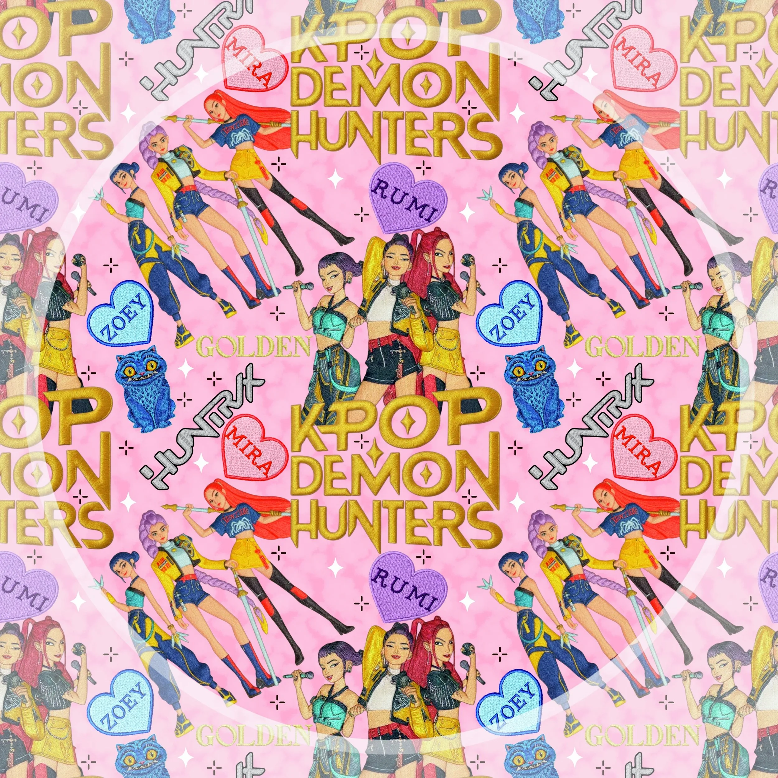 Embroidered K-Pop DH (pink color way)