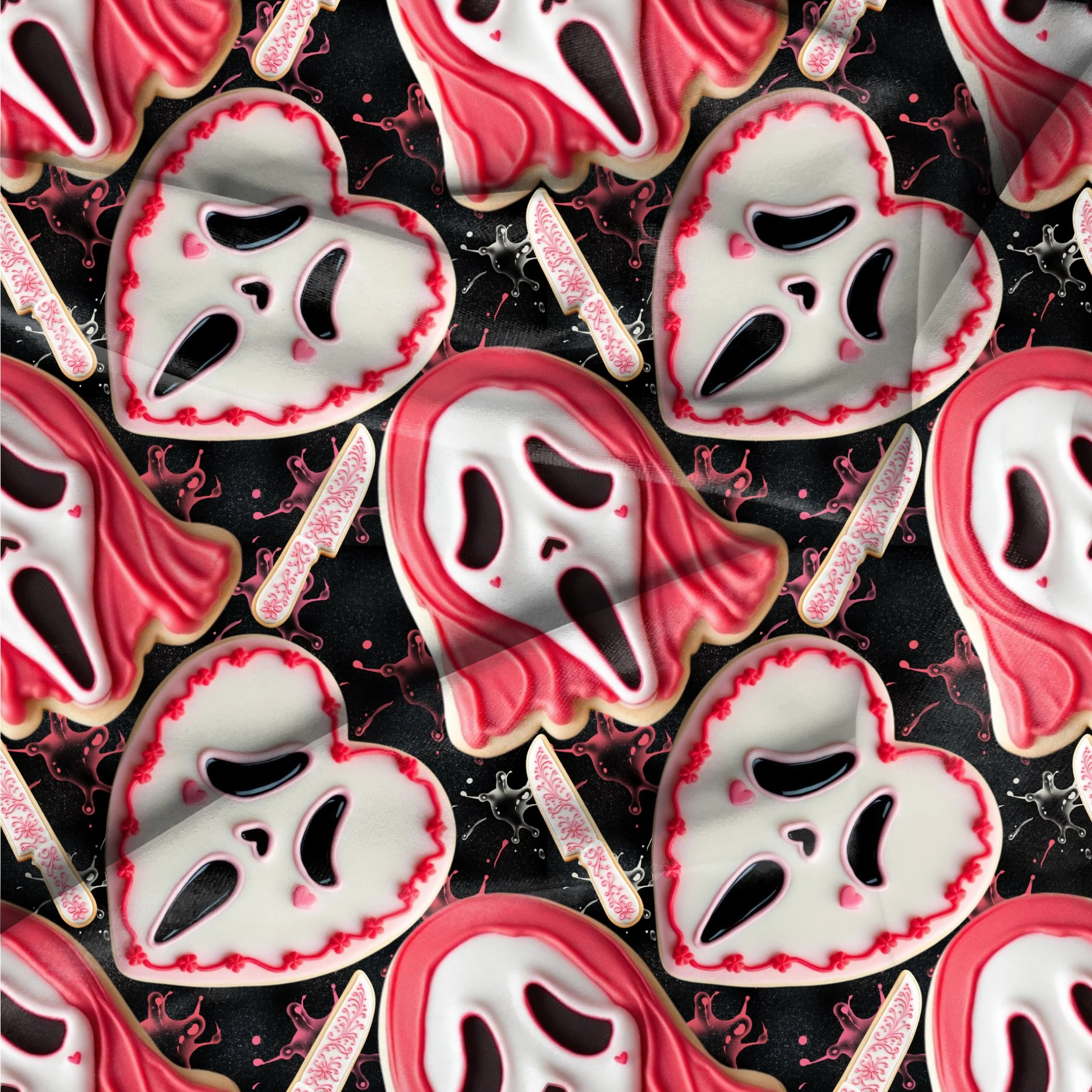 V-Day Ghostface Cookies