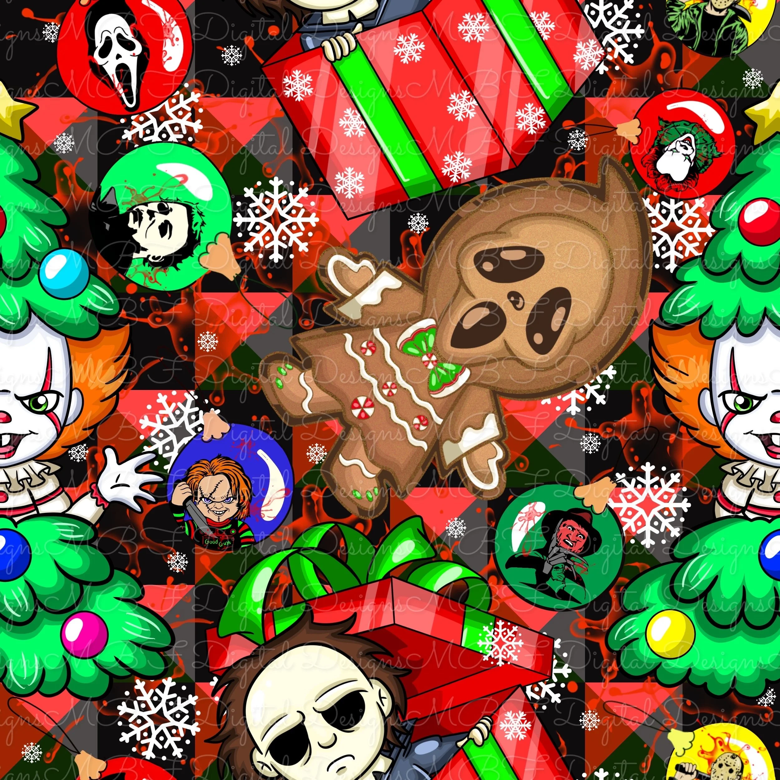 So Merry It’s Scary (Red Multi-Plaid Color Way)