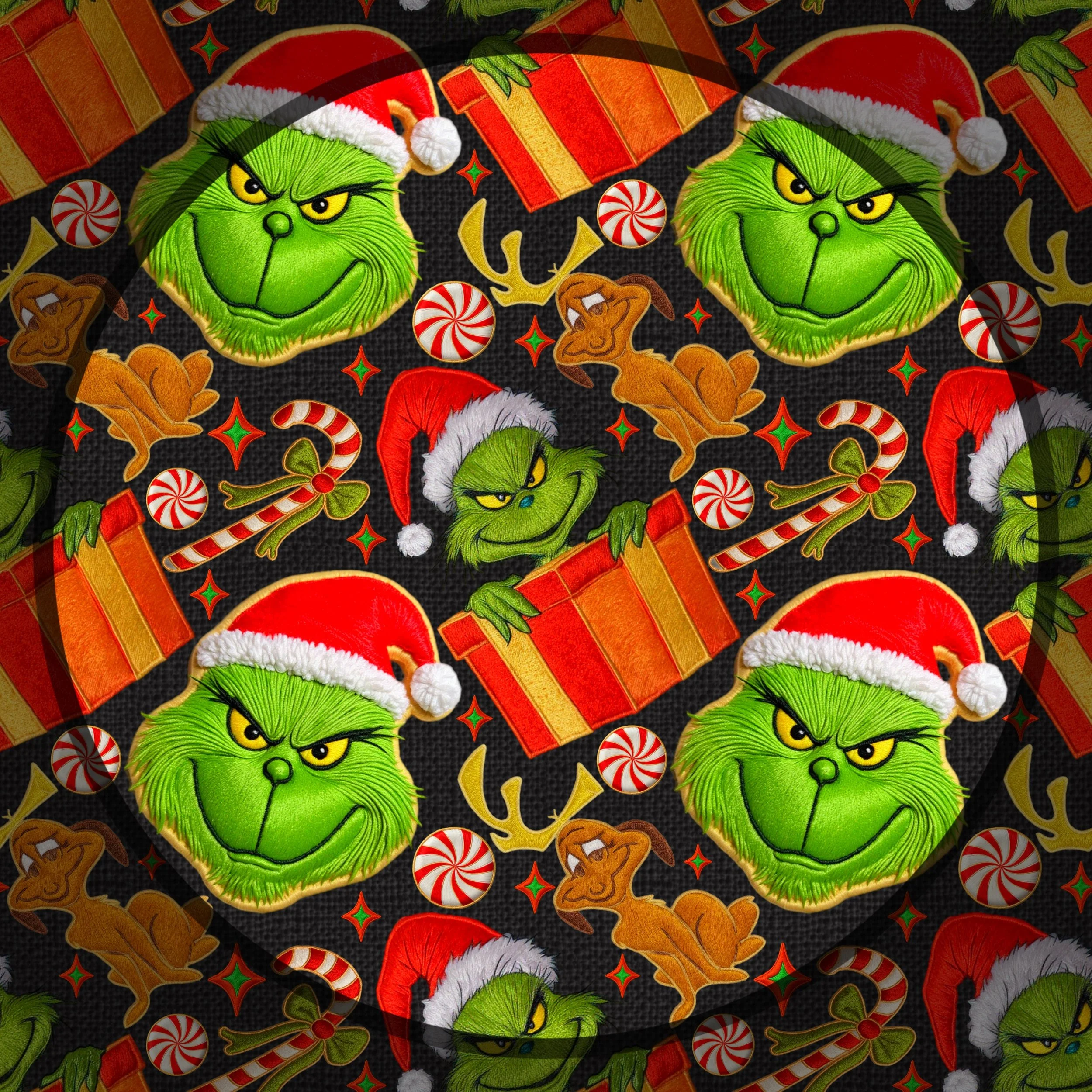 Mean Green Guy Embroidered (option 3)