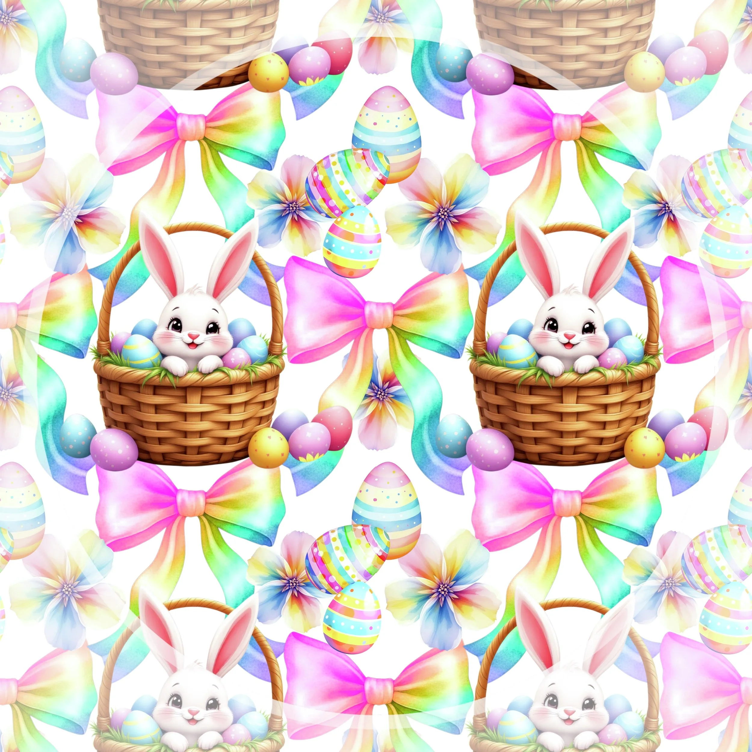 Bunny n Bows (white color way)