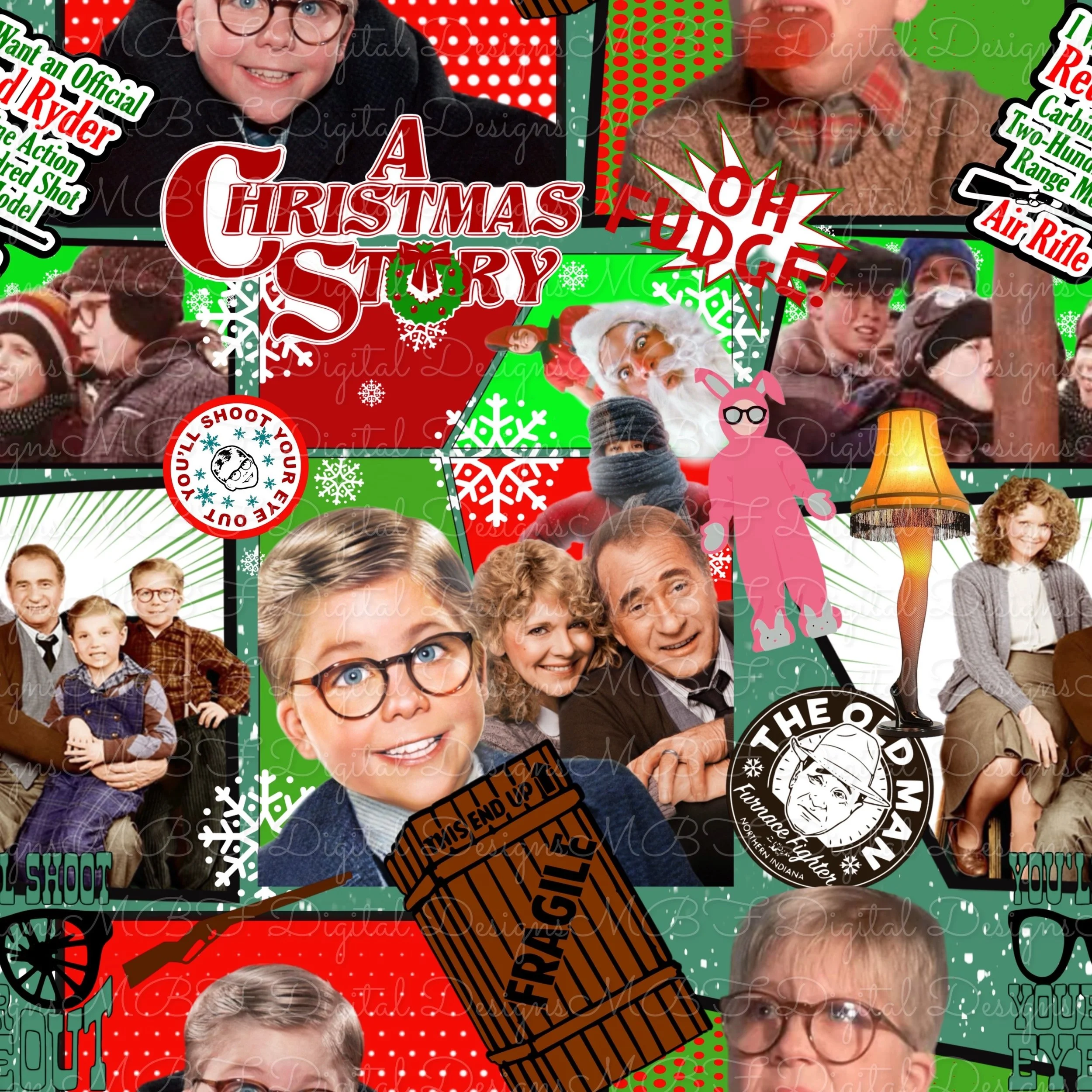 Xmas Story (Vintage Green Color Way)
