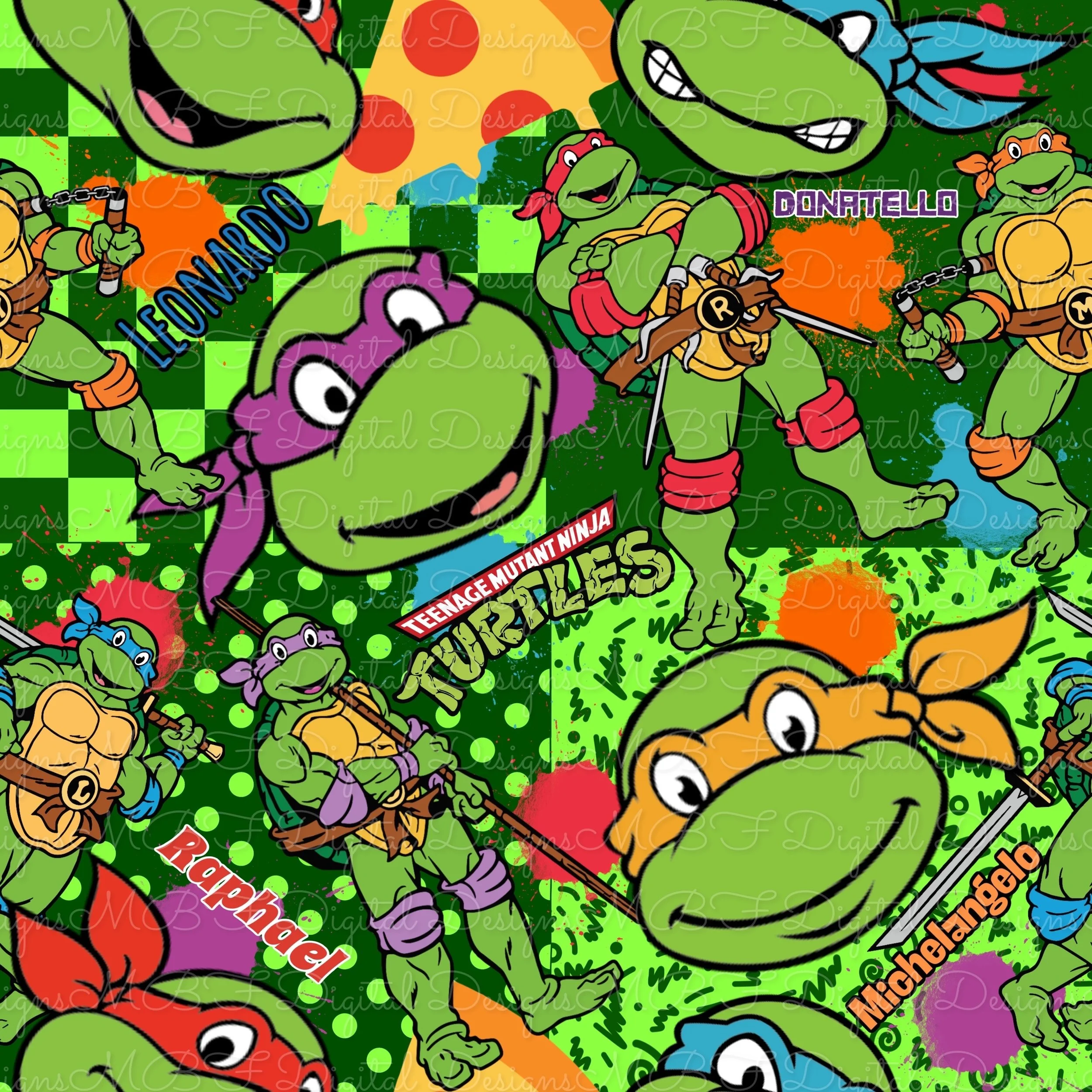 TMNT (duo green color way)
