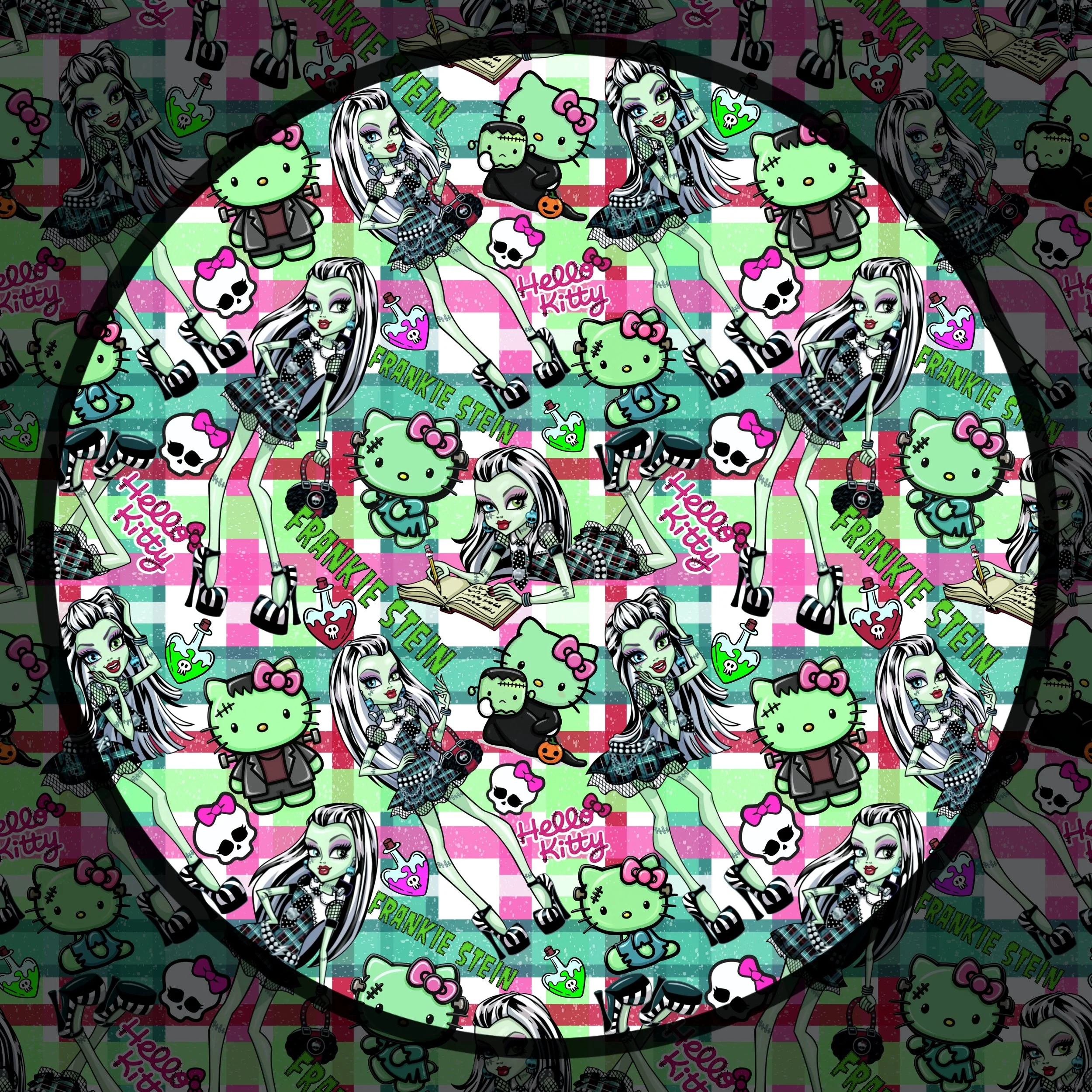 Frankie Stein vs Hello Kitty (with MH Skulls)