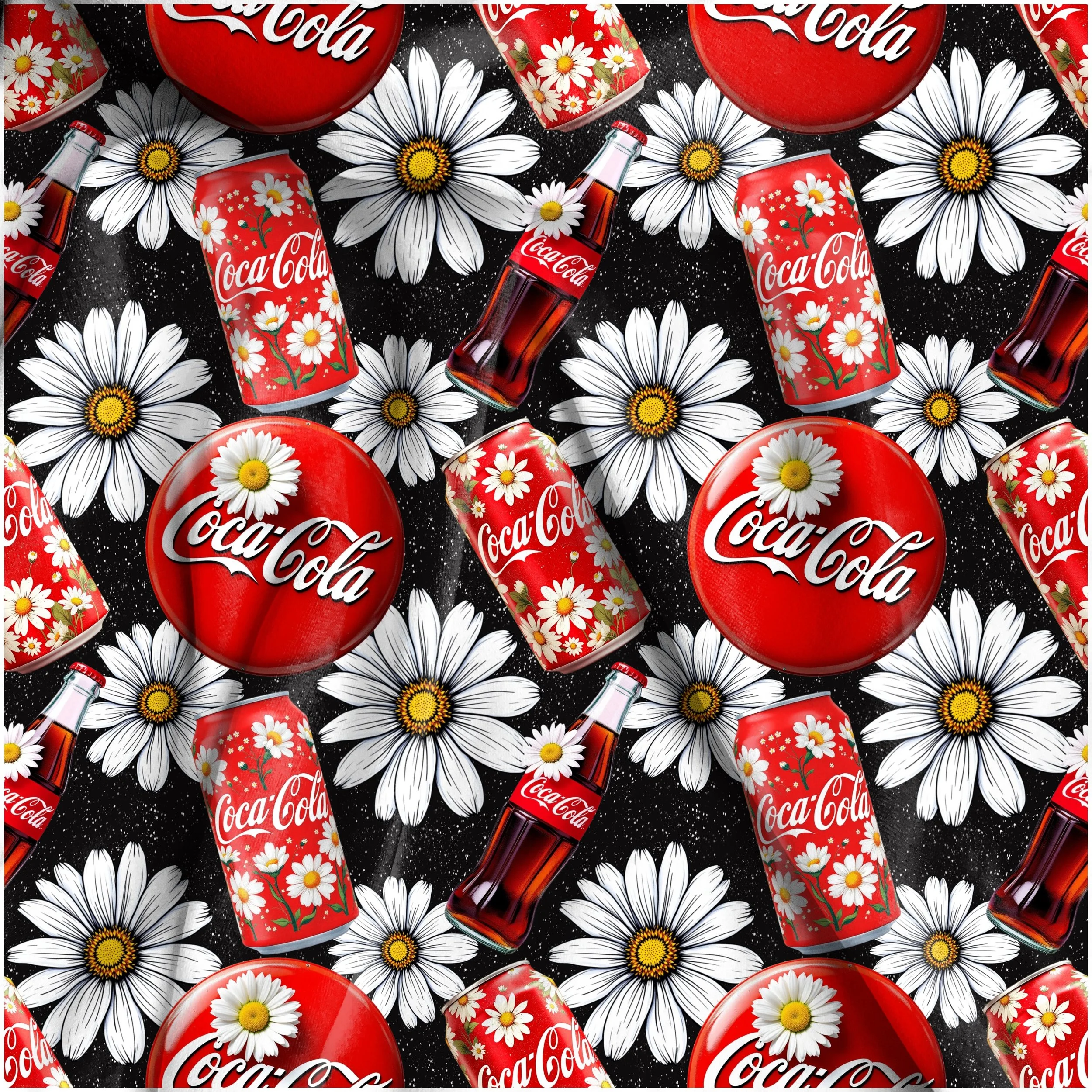 Cola n Daisies (black flecked color way)