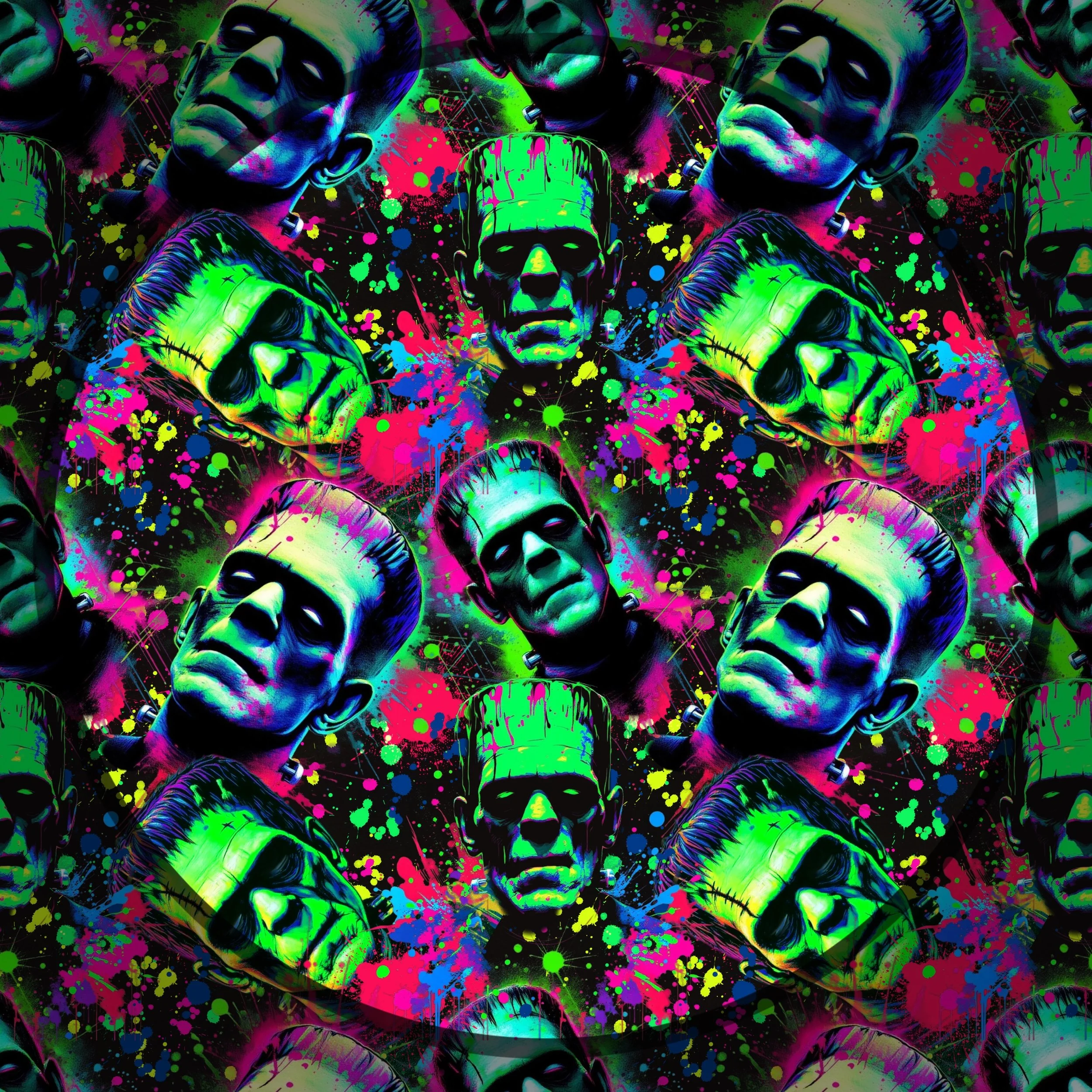 Neon Splatter Frankie