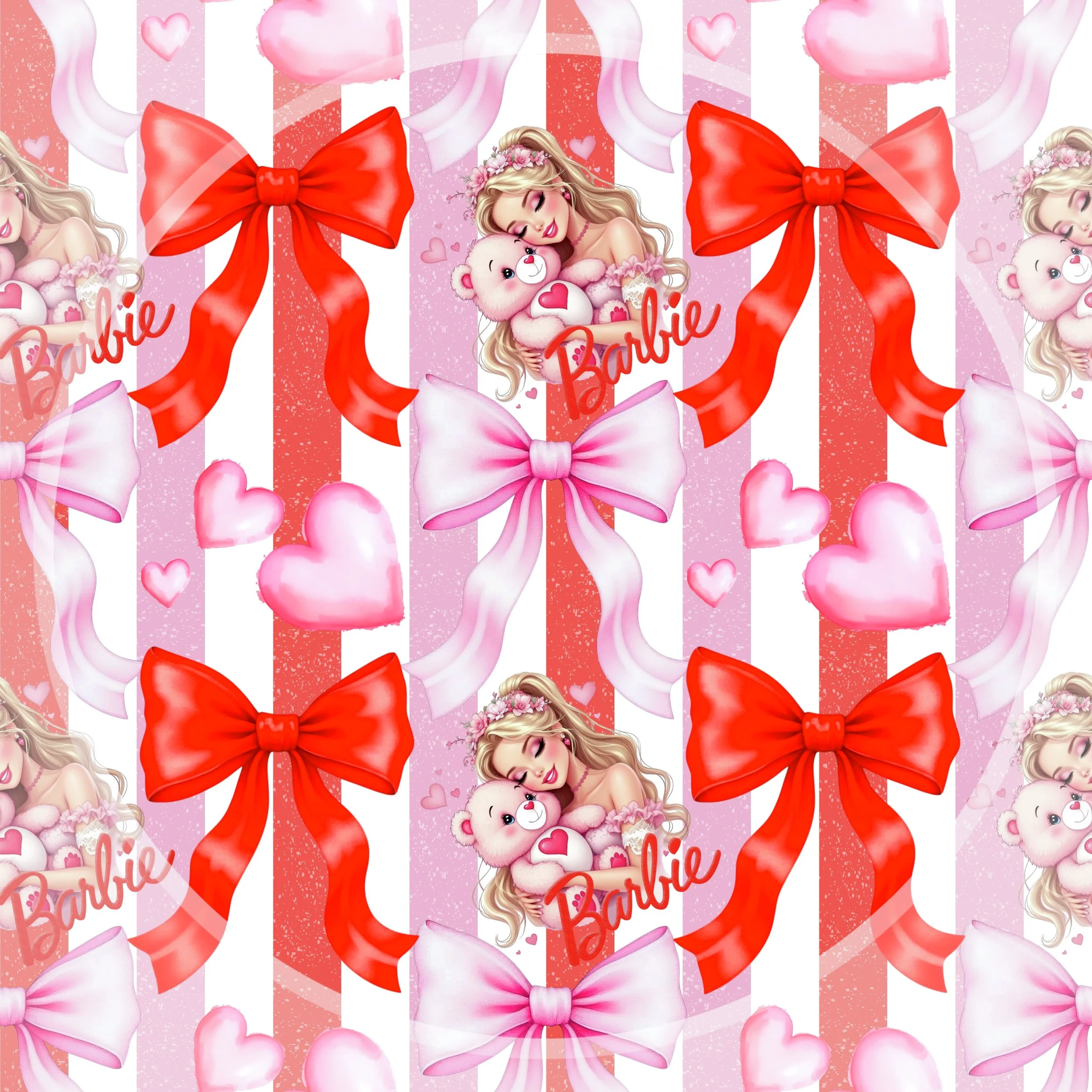 V-day Caring Barbie Bows