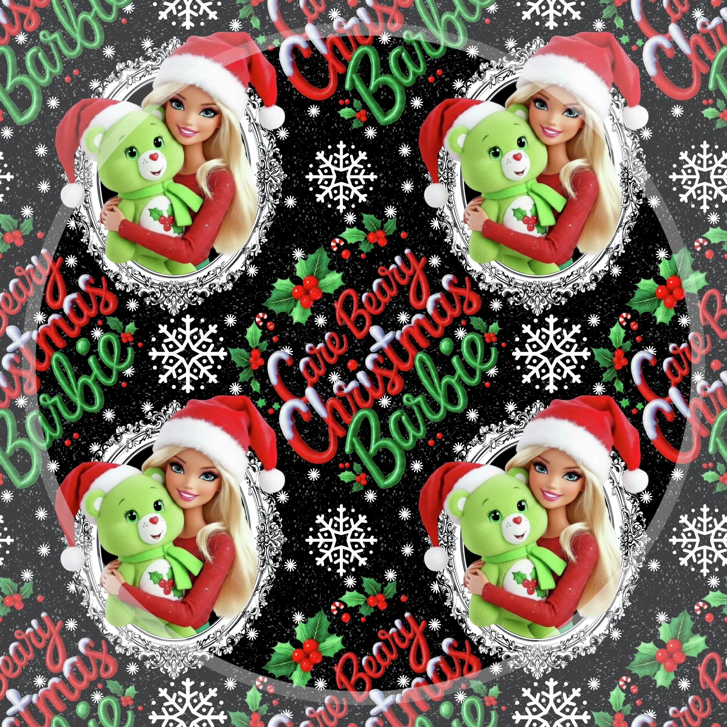 Care Beary Christmas Barbie (black snow color way)