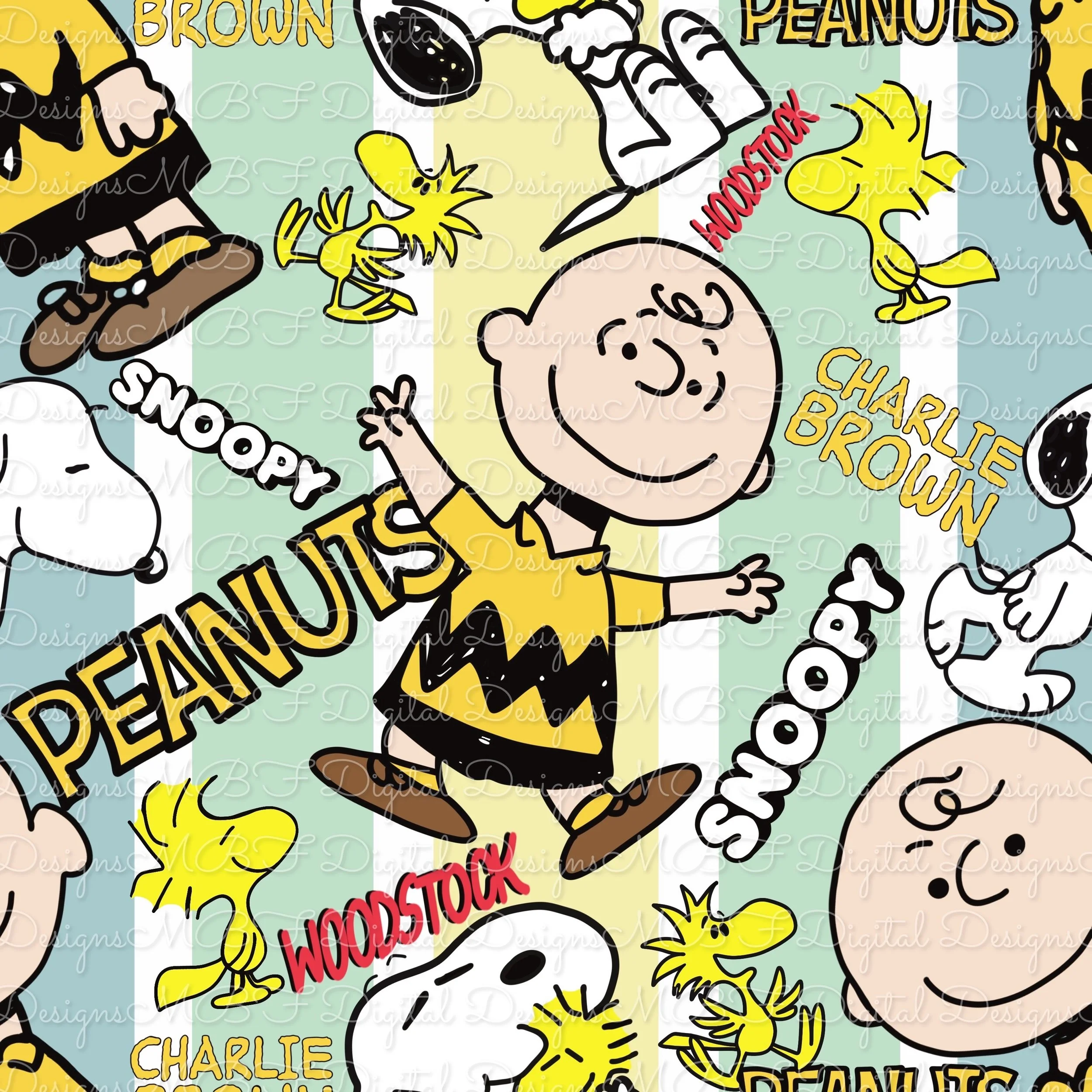 Peanuts (spring boyish vertical stripes color way)