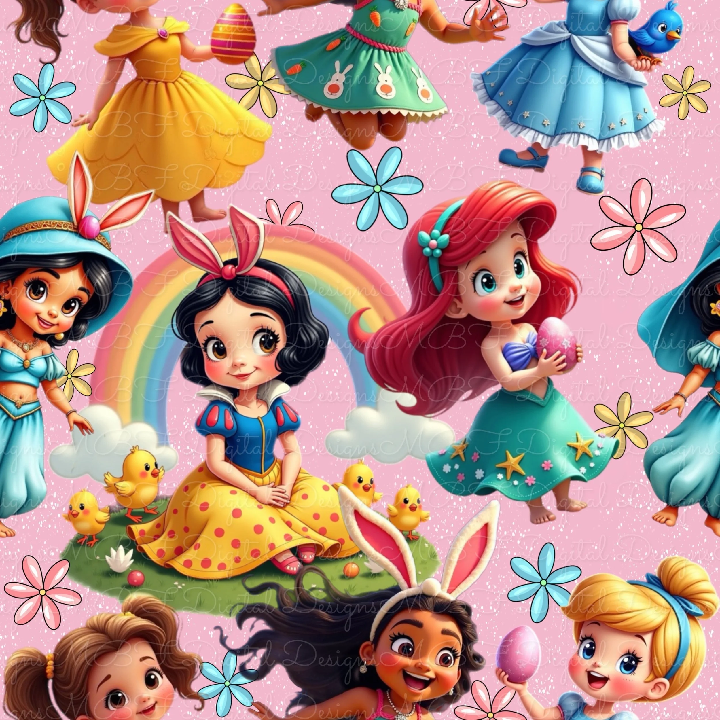 Tiny Easter Princesses (pink color way)