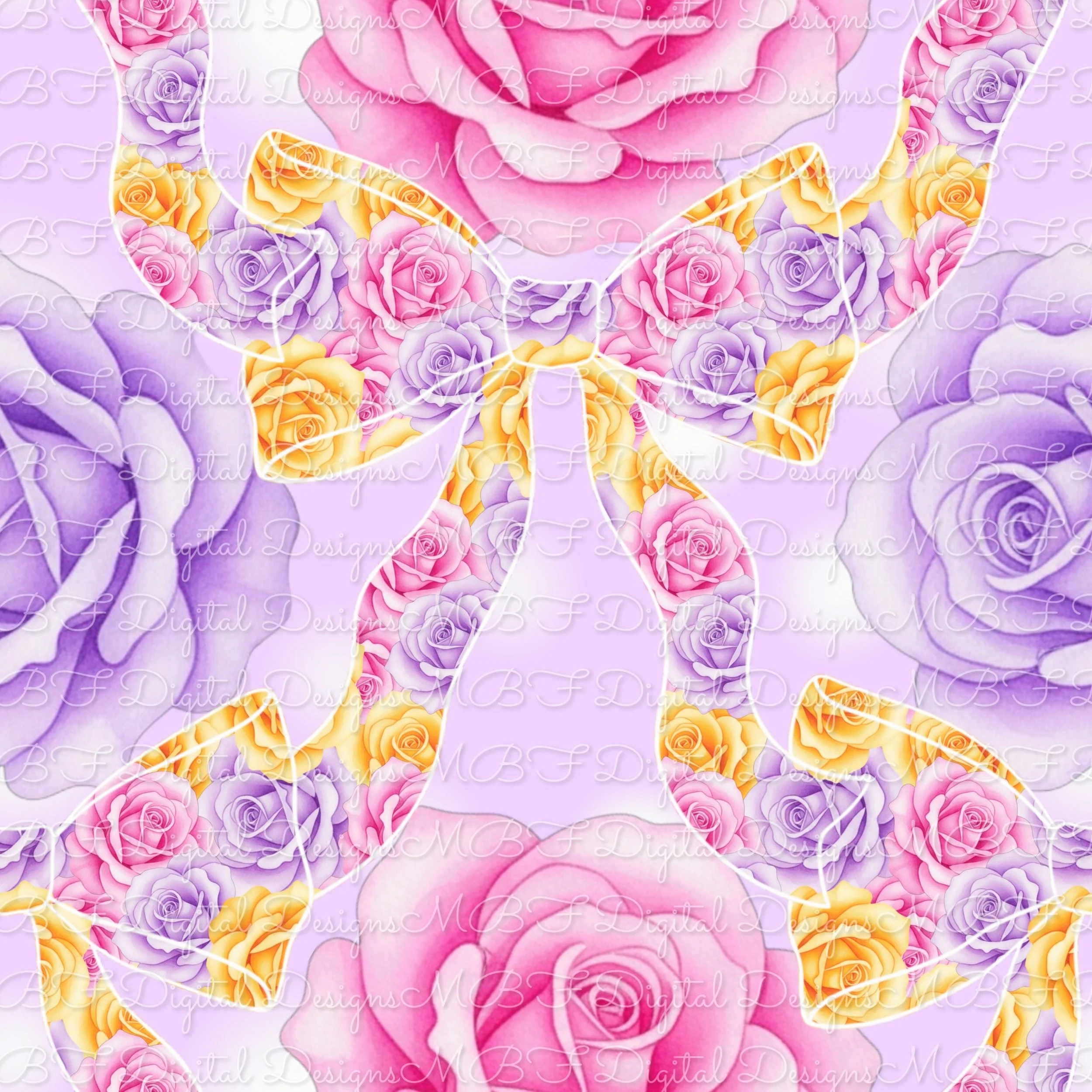 Spring Roses N Bows