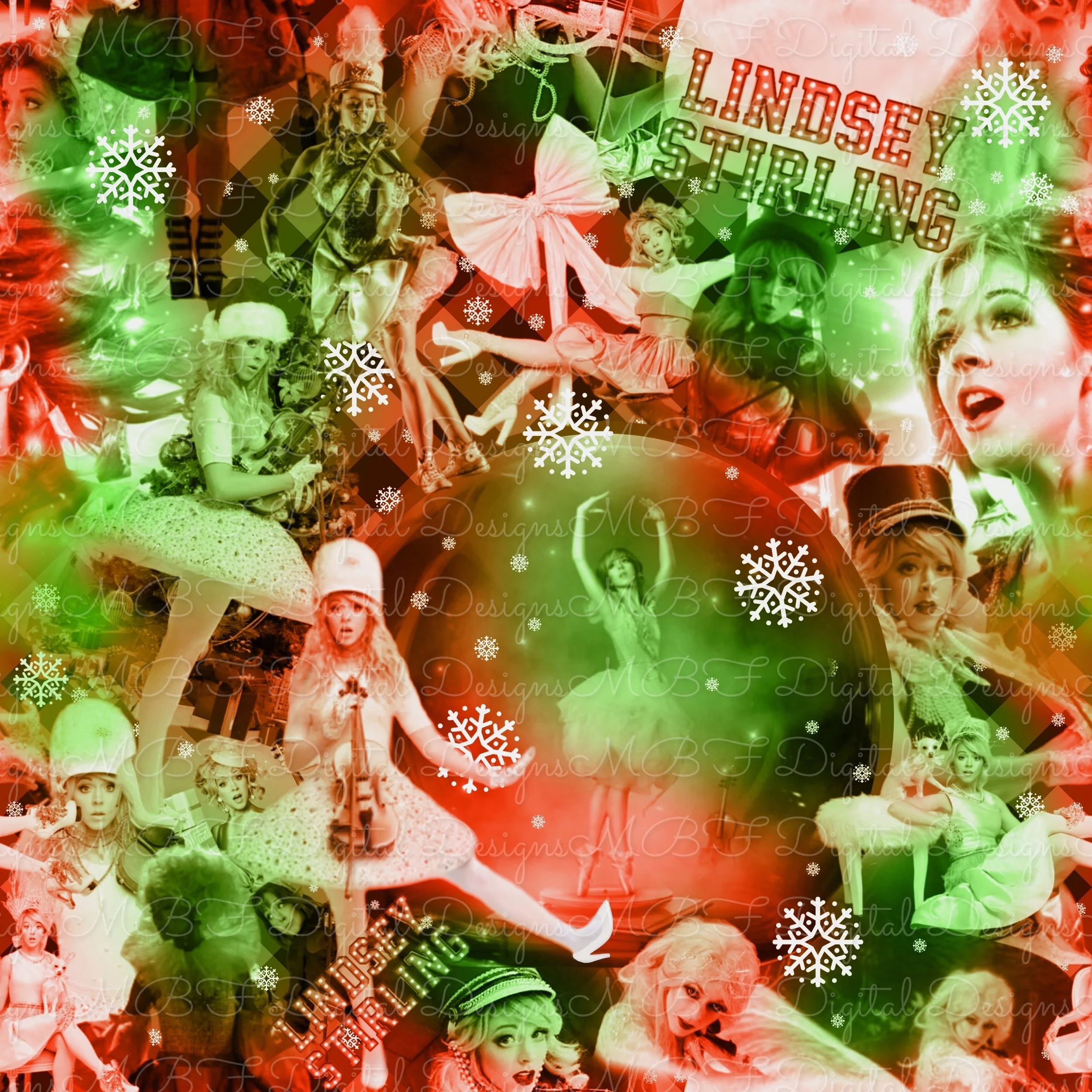 LS Collage (Red/Green Color Way)