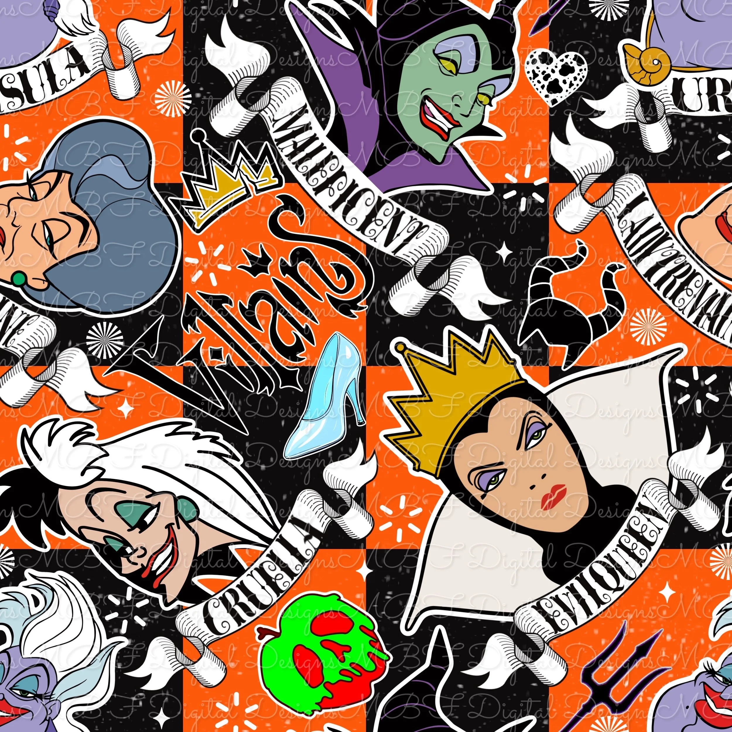 Villians (orange checked color way)