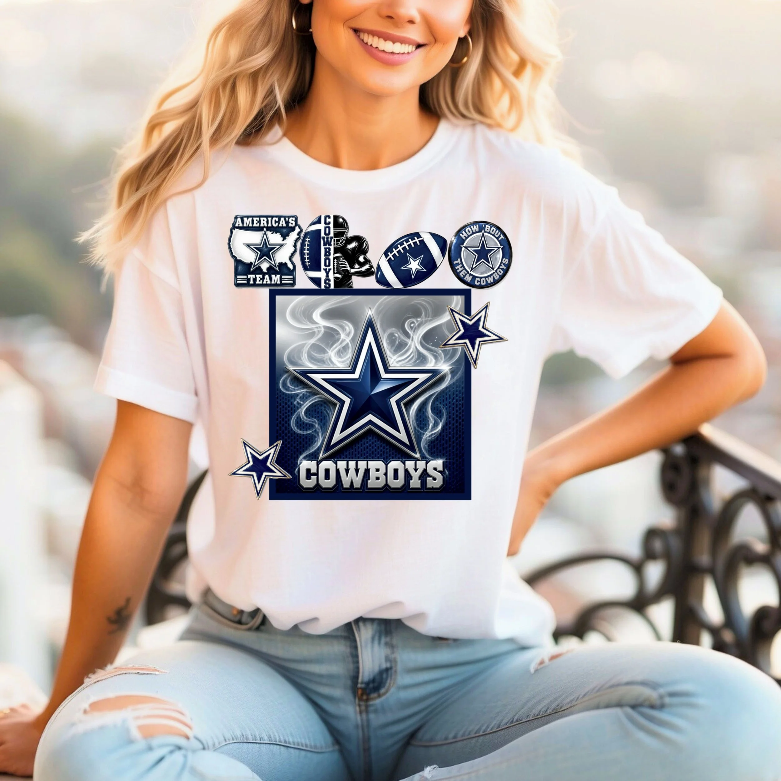 Cowboys Patchwork PNG