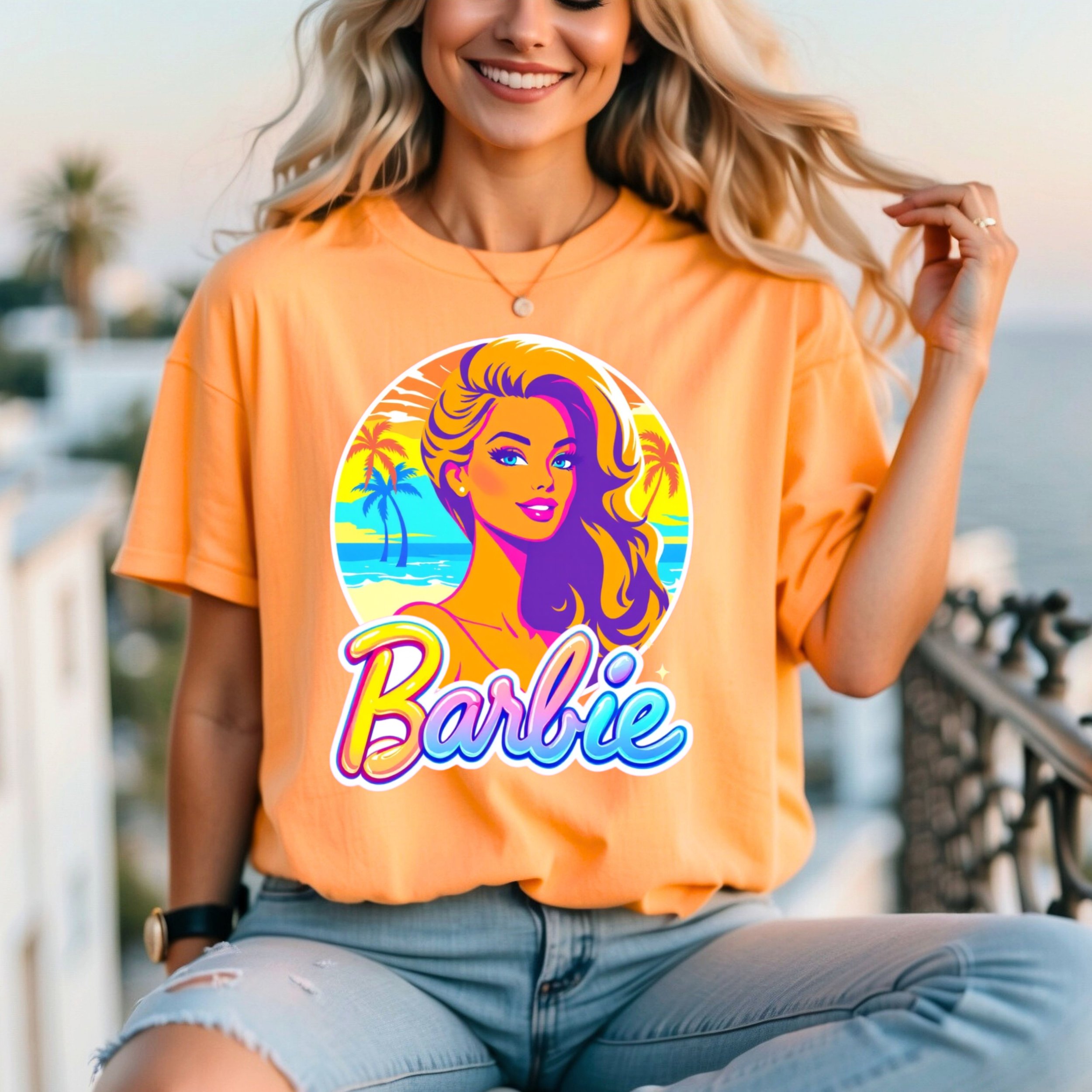 80’s Malibu Barb-ie PNG