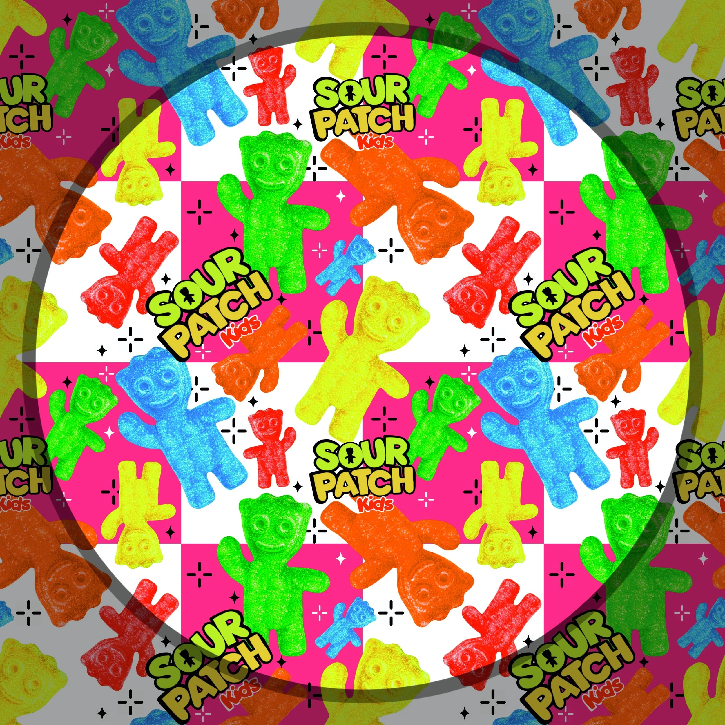 Sour Patch Neons (hot pink checked color way)