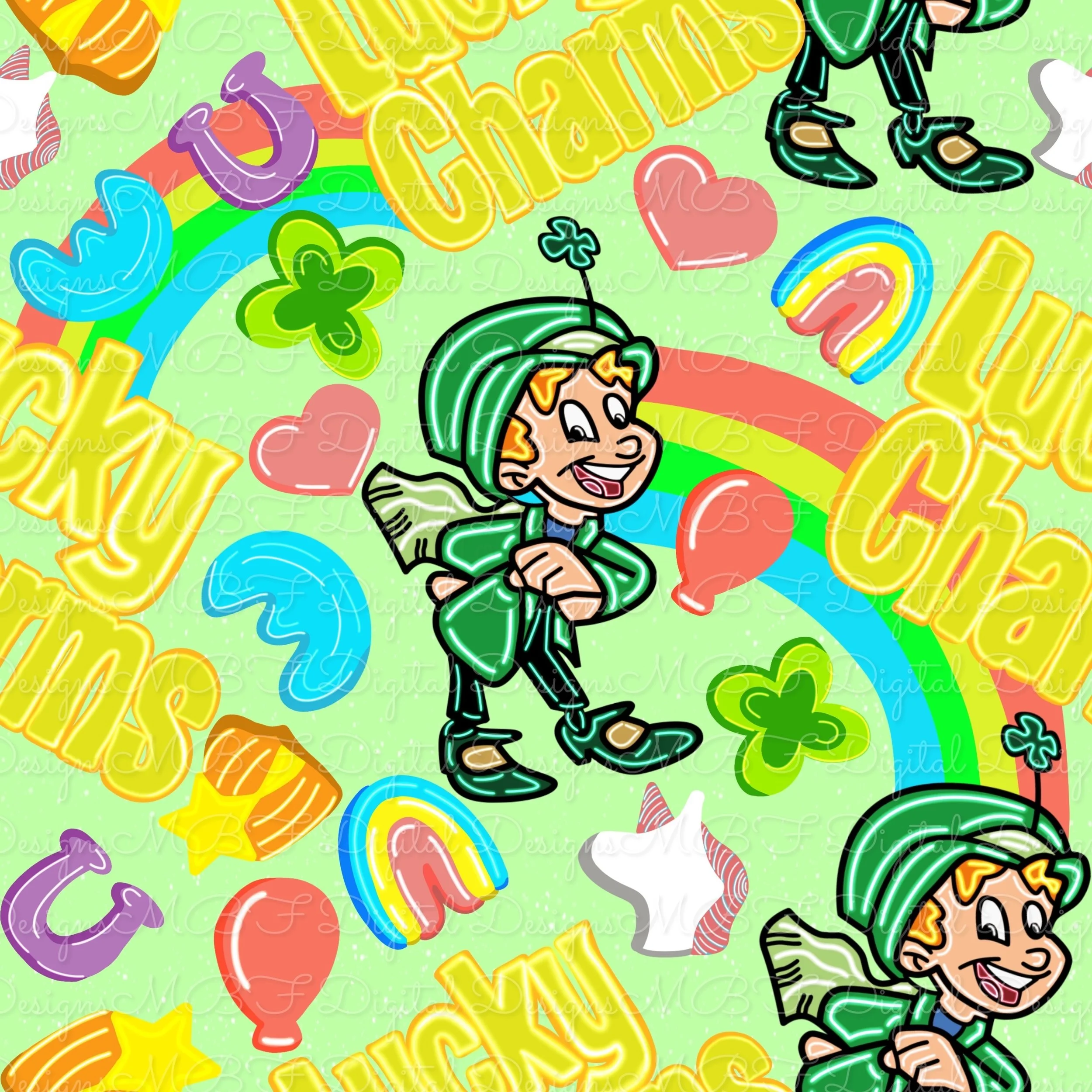 Charms of Luck (light green solid color way)