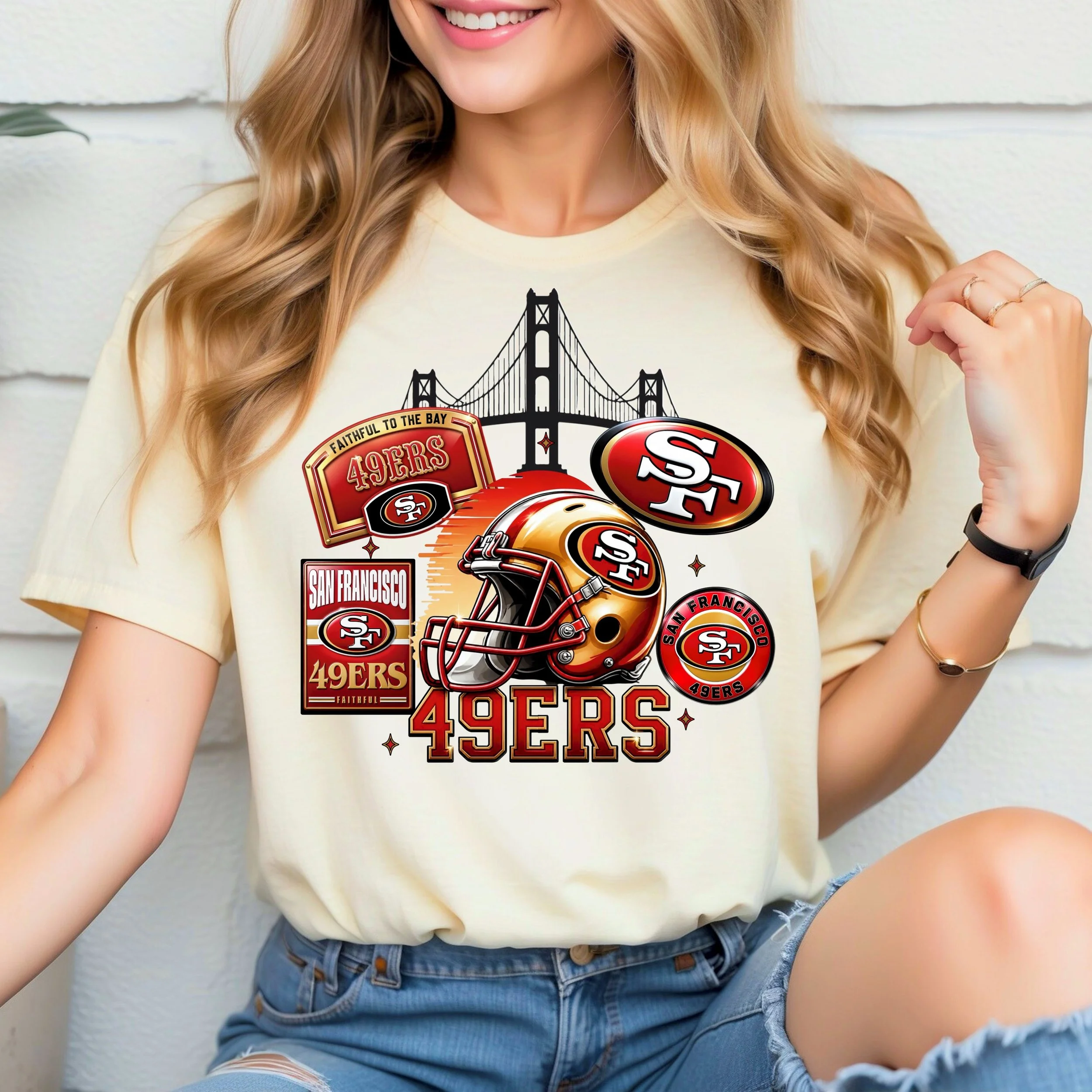 49ers Patchwork PNG