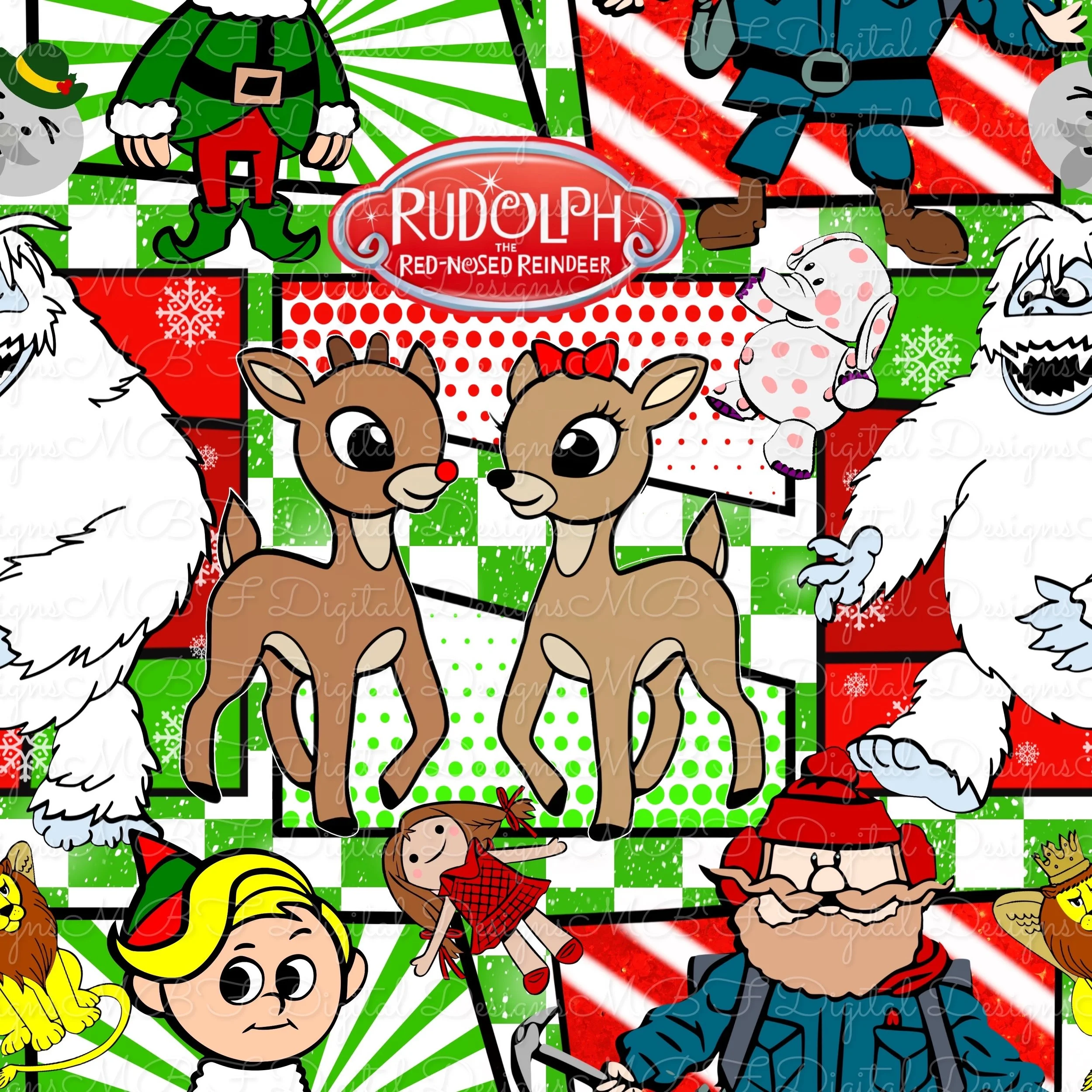 Rudolph Comic (green checked color way)