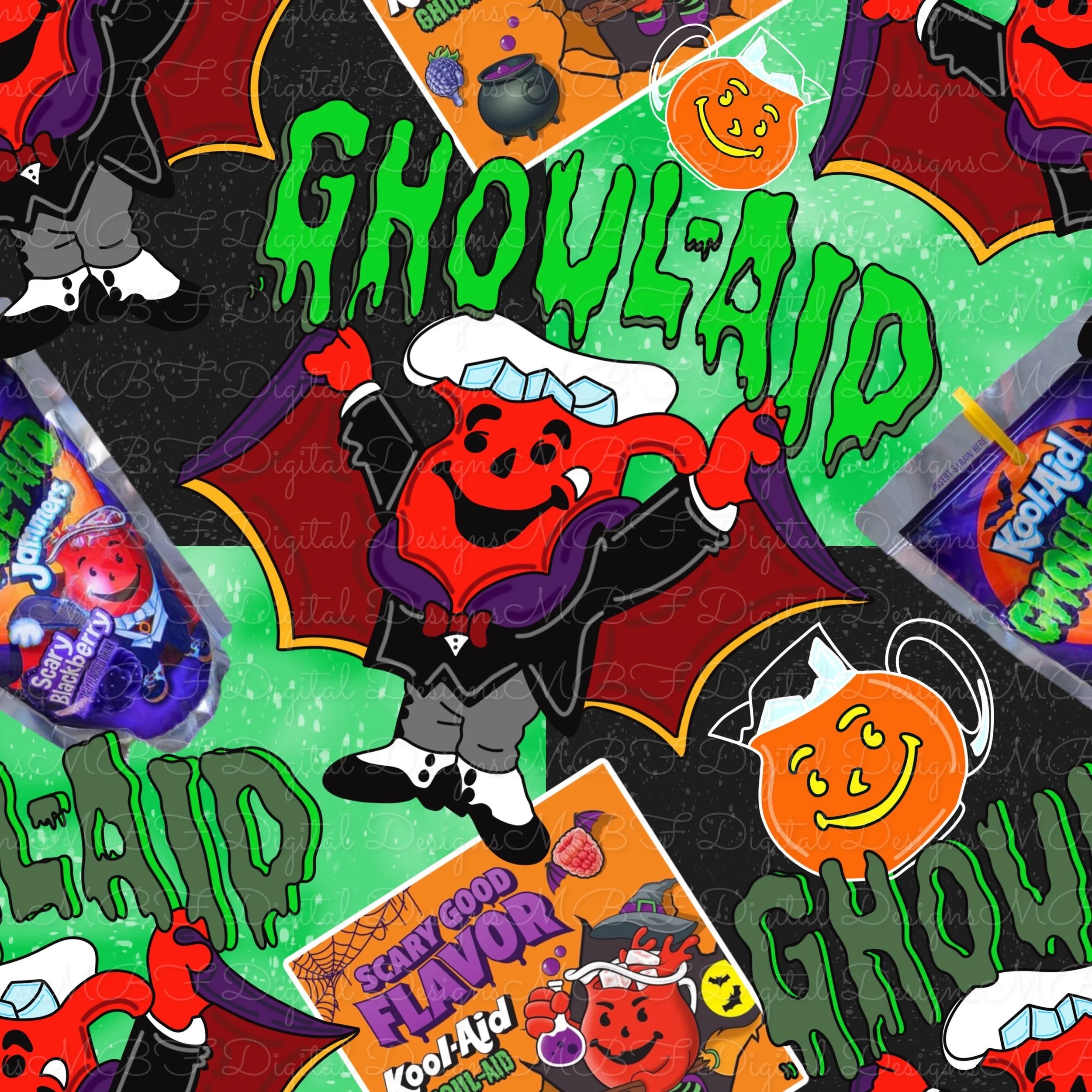 Ghoulaide (ghoulish green color way)