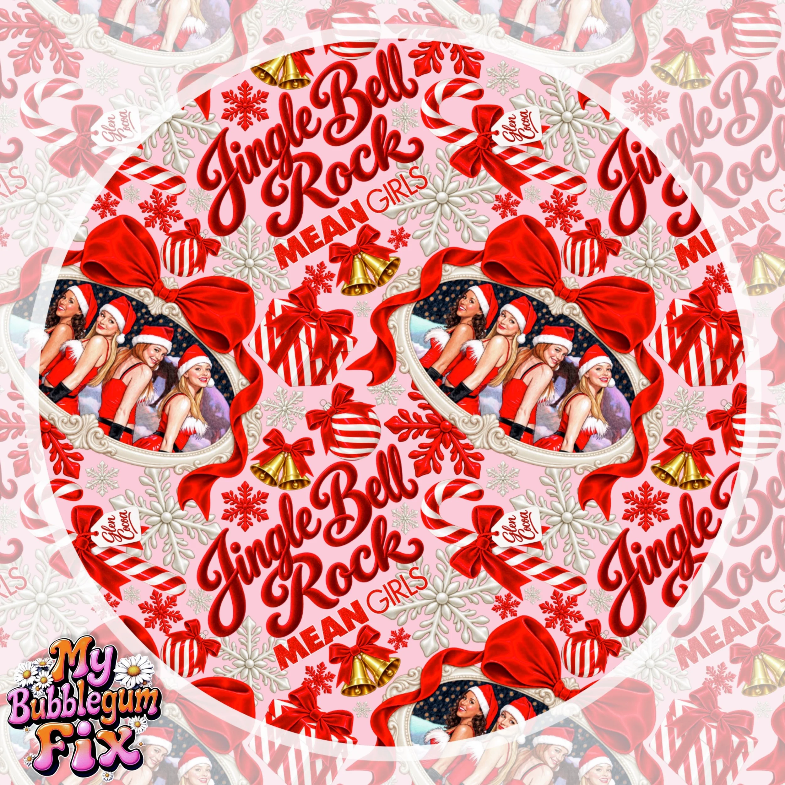 Jingle Bell Rock (Wednesday pink color way)