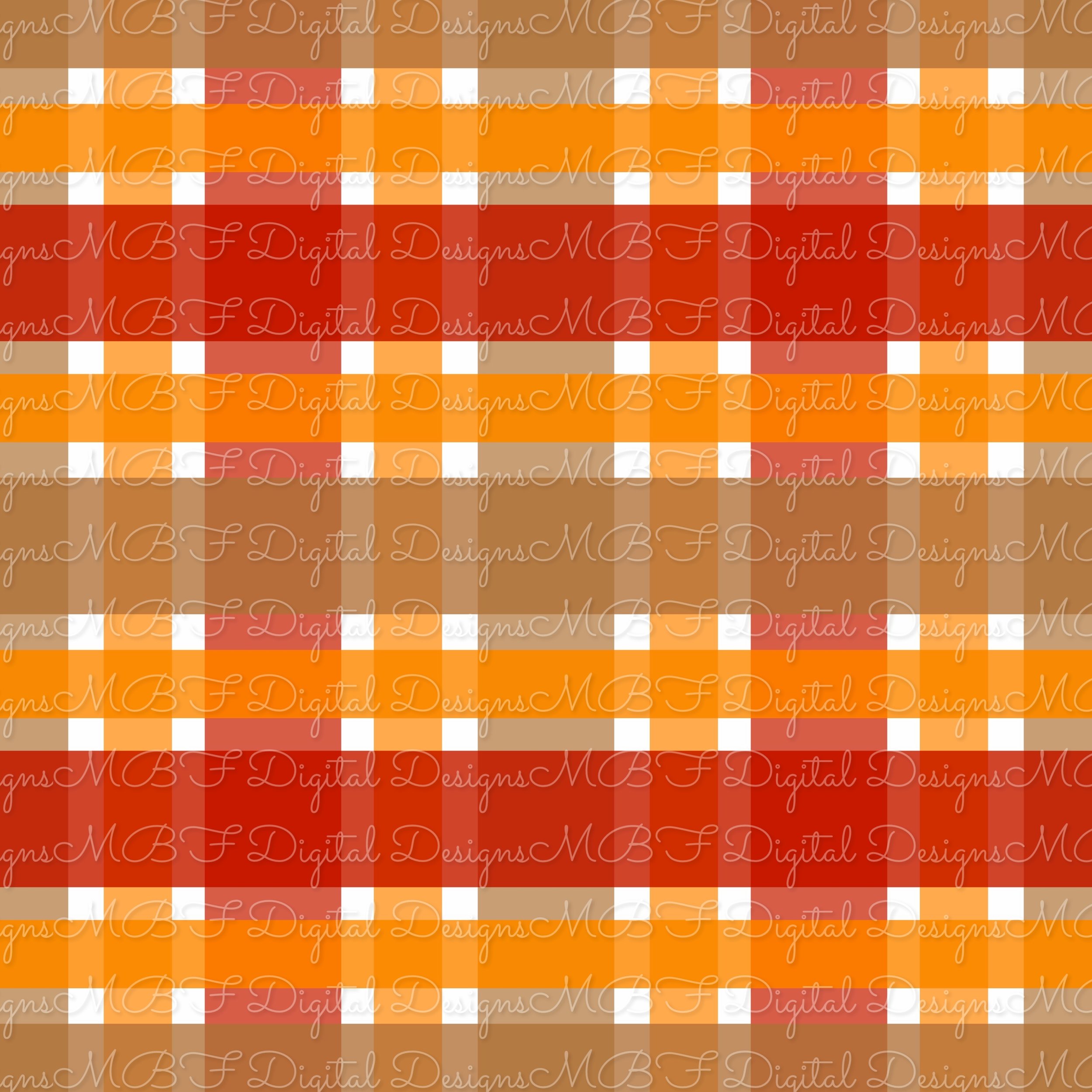 Fall Sweet Treats Plaid Coord (white color way)