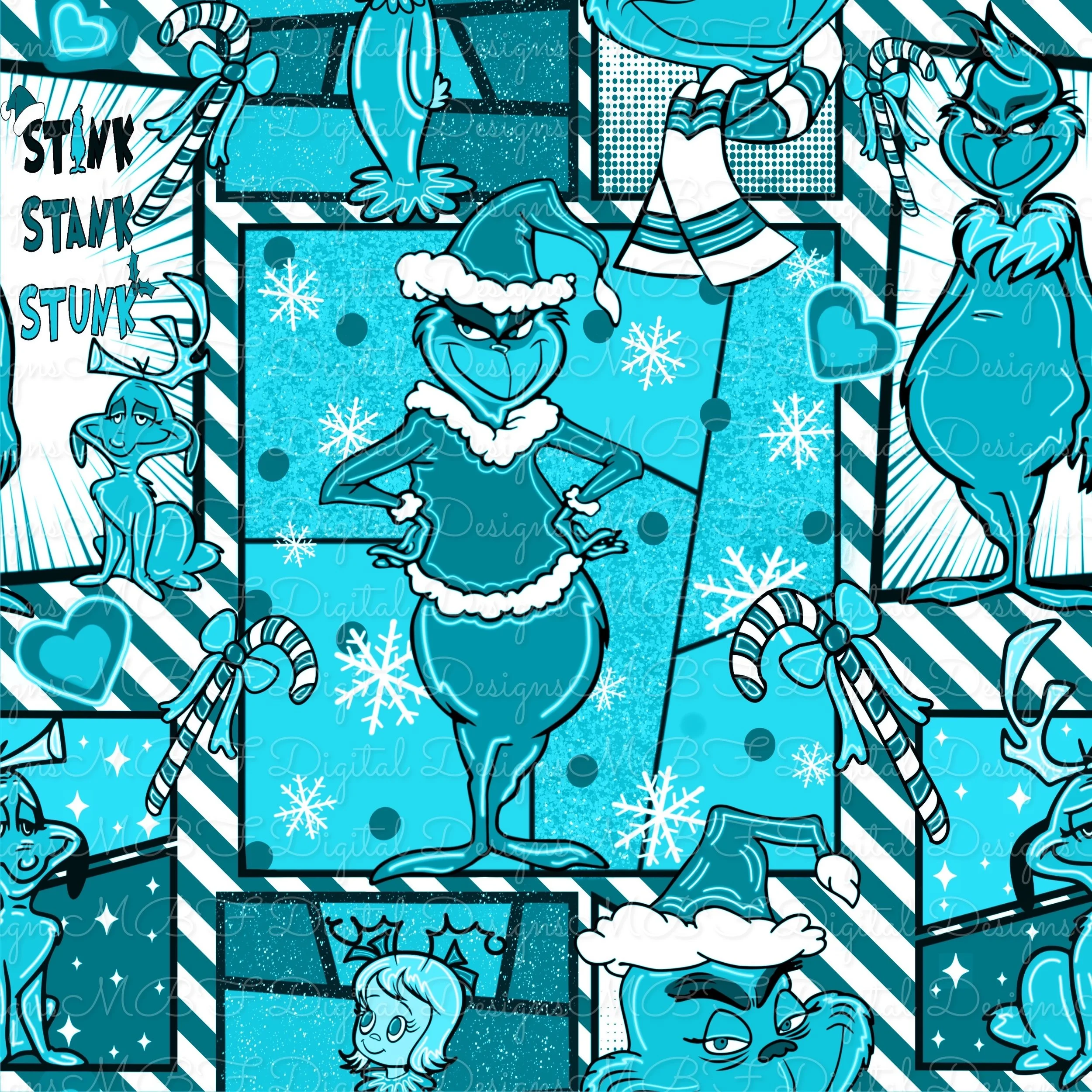Mean One Comic (Winter Blue color way)