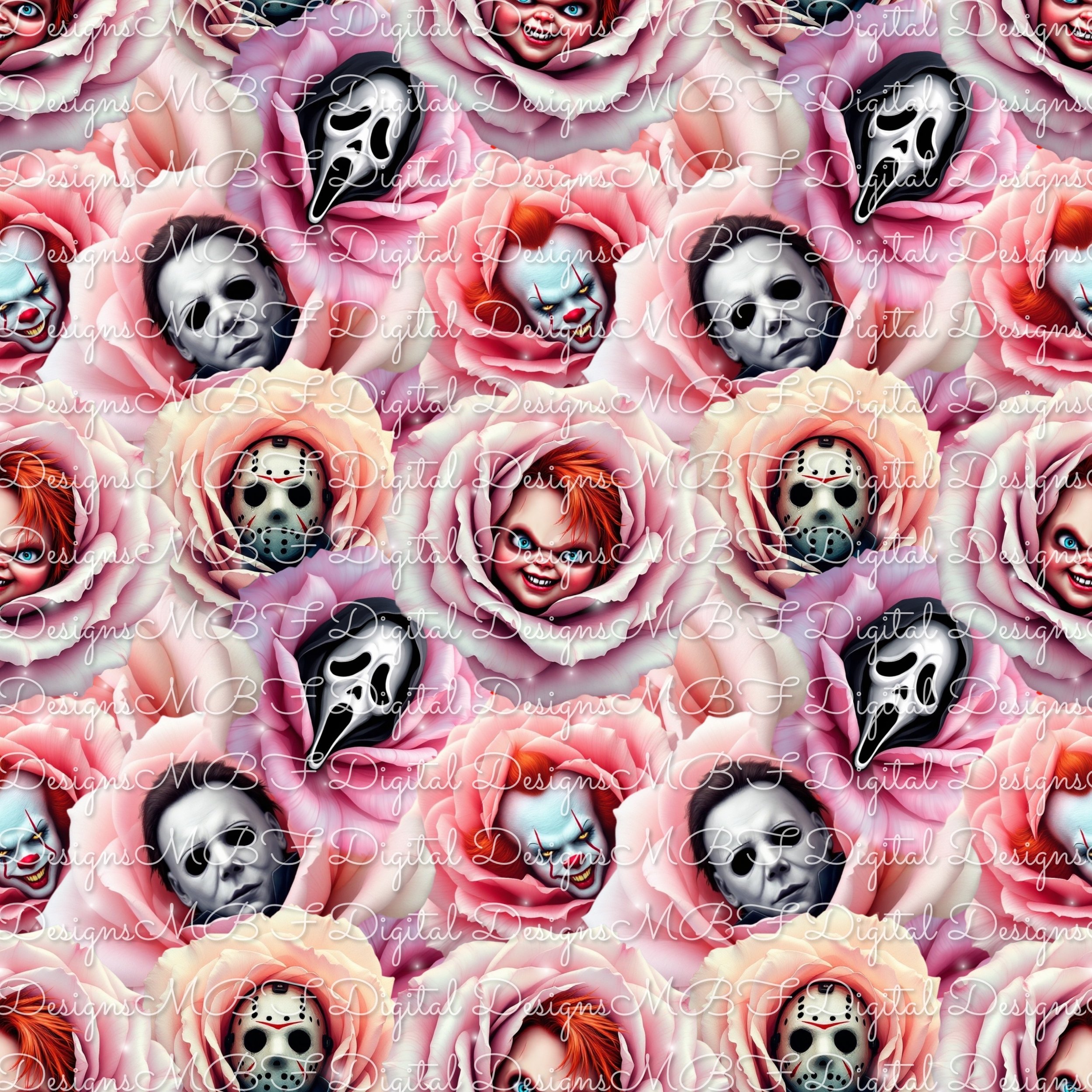 Horror Floral (spring pastel color way)