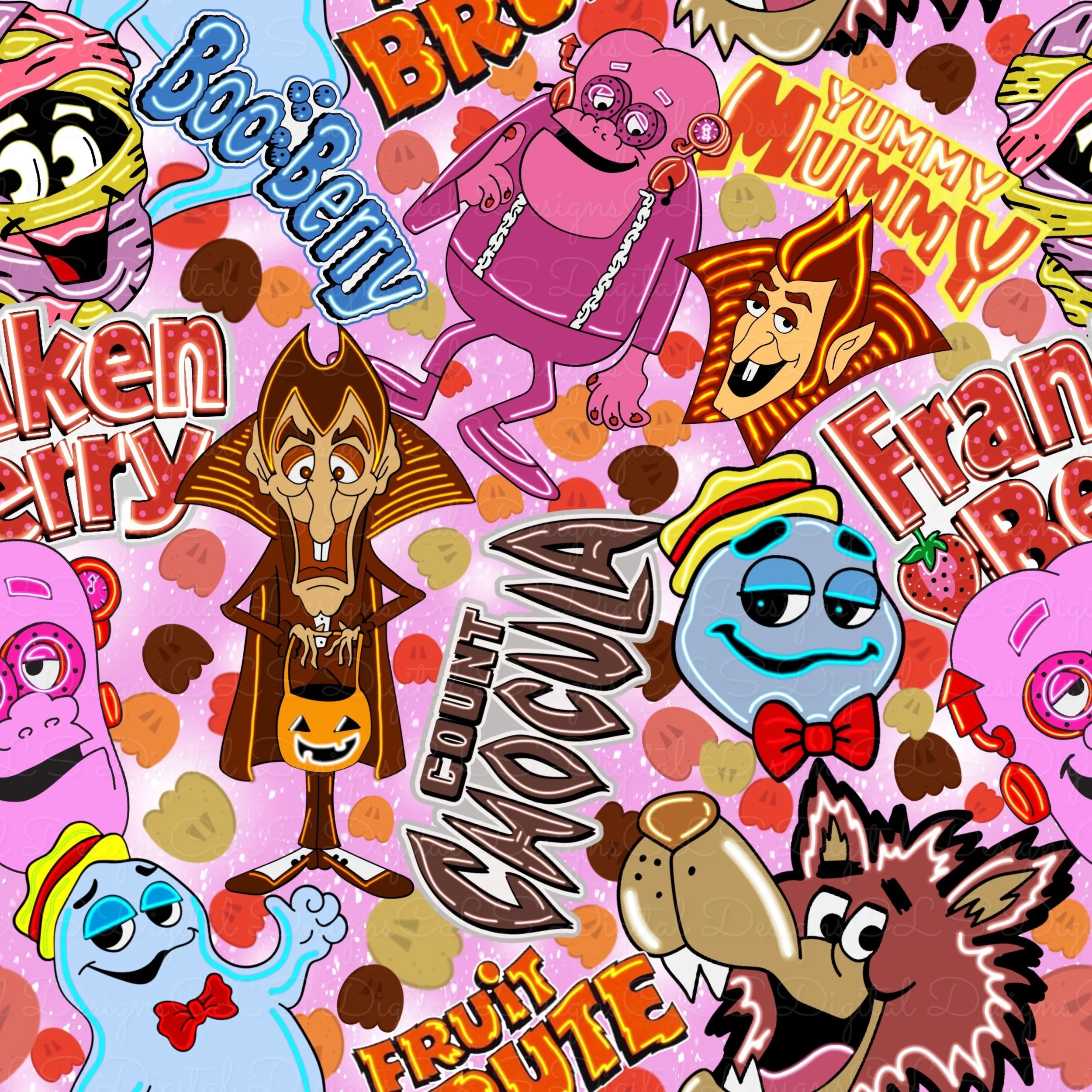 Spooky Cereal (pink color way)