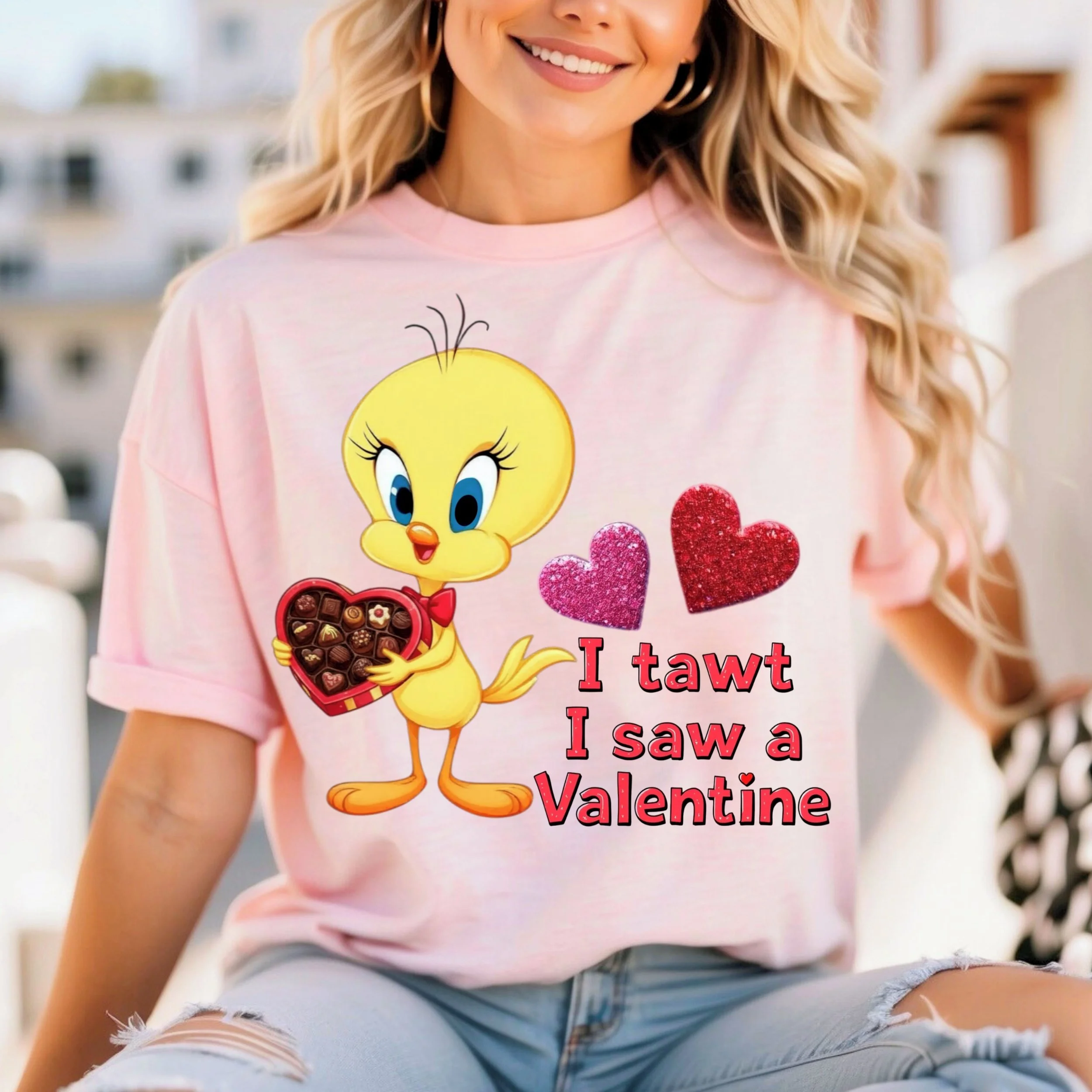 V-day Tweety PNG