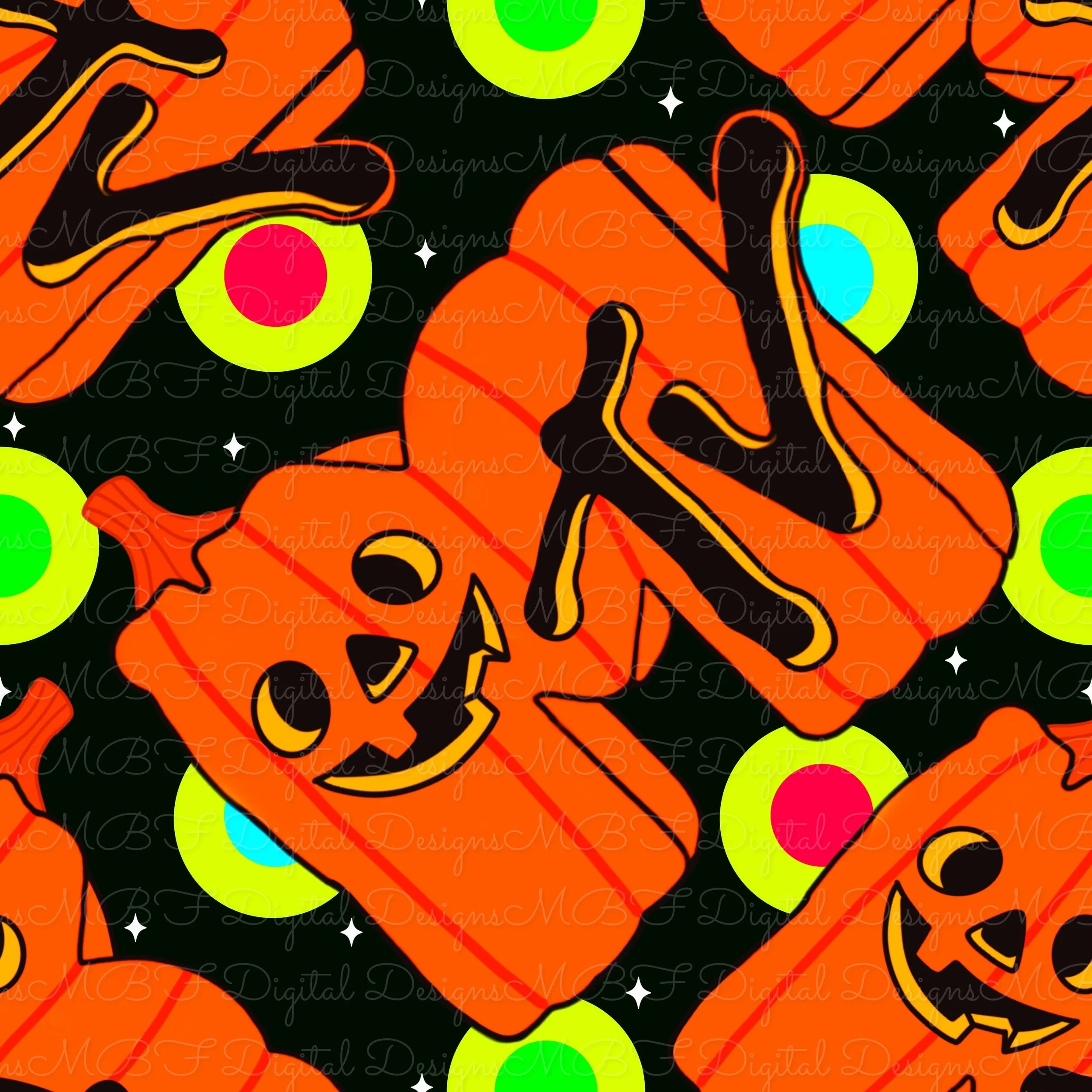 Pumpkin MTV (multi dots color way)