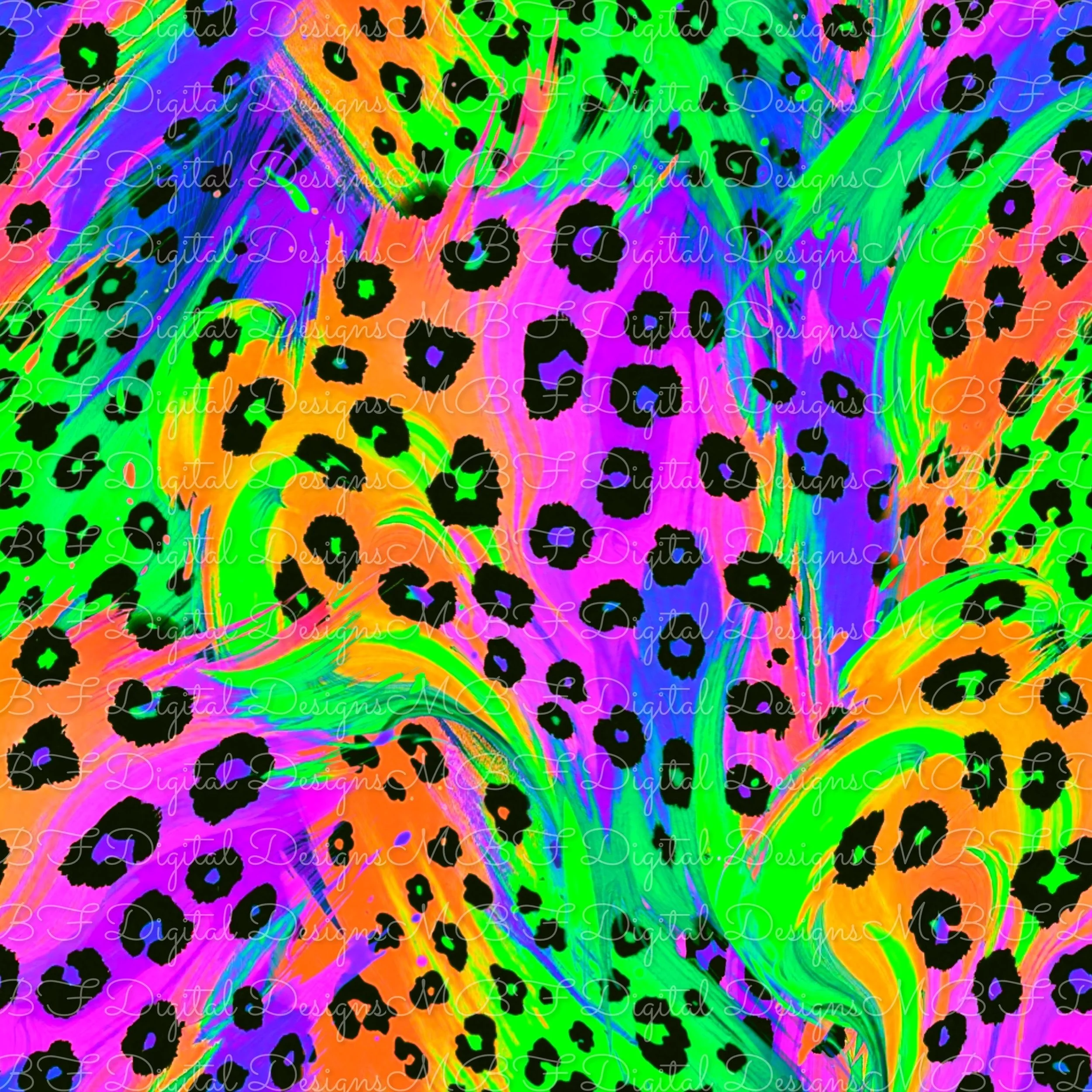 Feeling Fierce (bright neon color way)