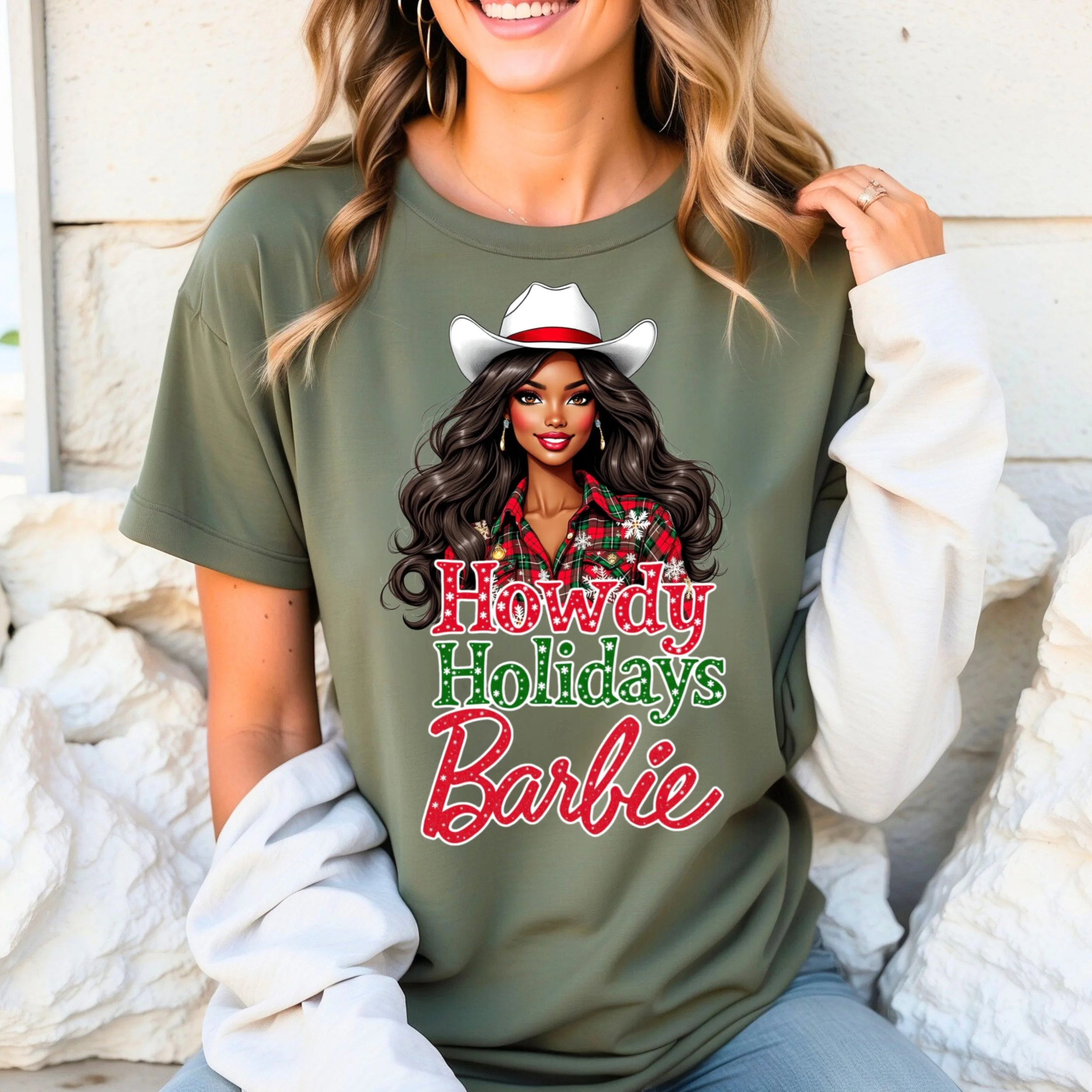 Howdy Holidays Barb-ie #1 PNG