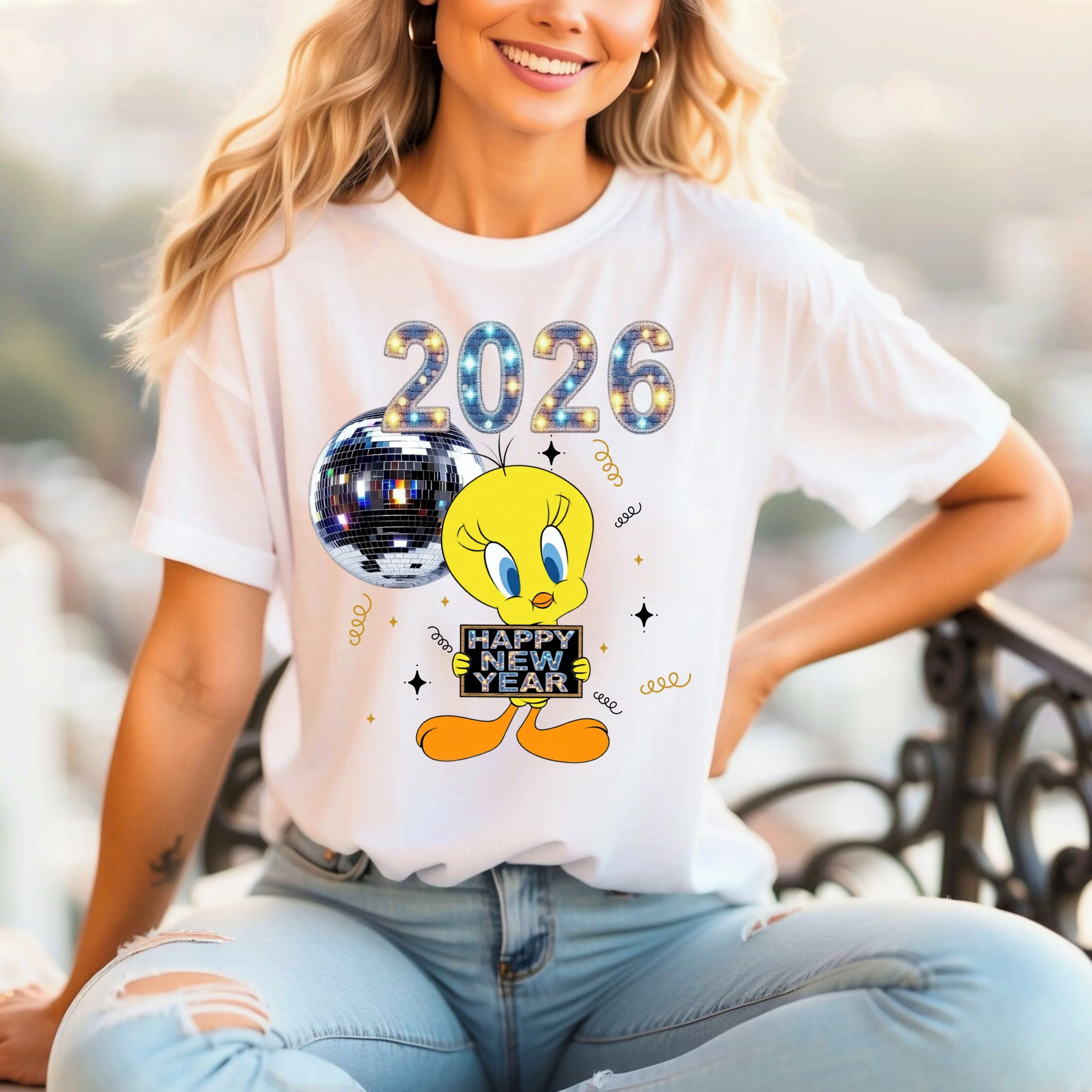 New Years Tweety PNG