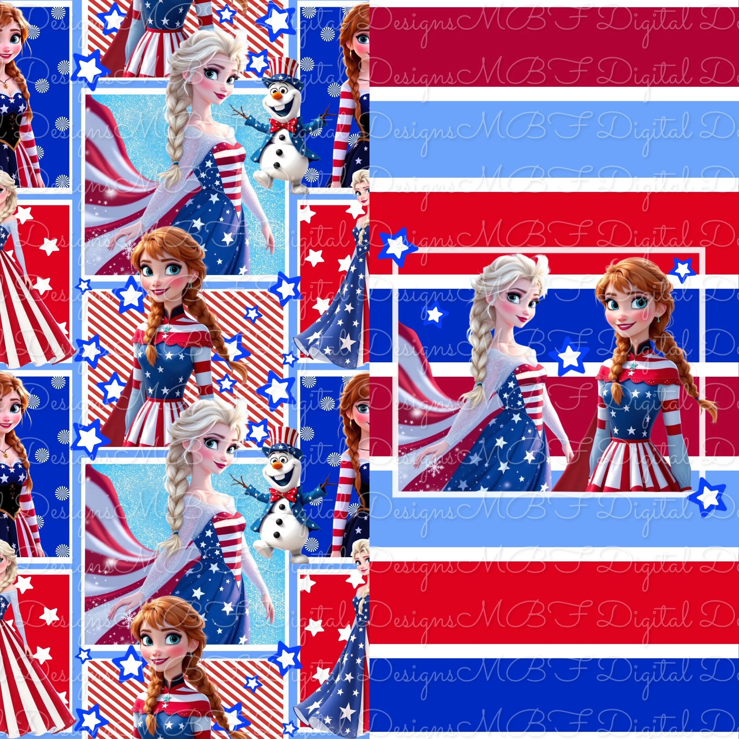 FROZEN 4OJ (light blue striped coord)