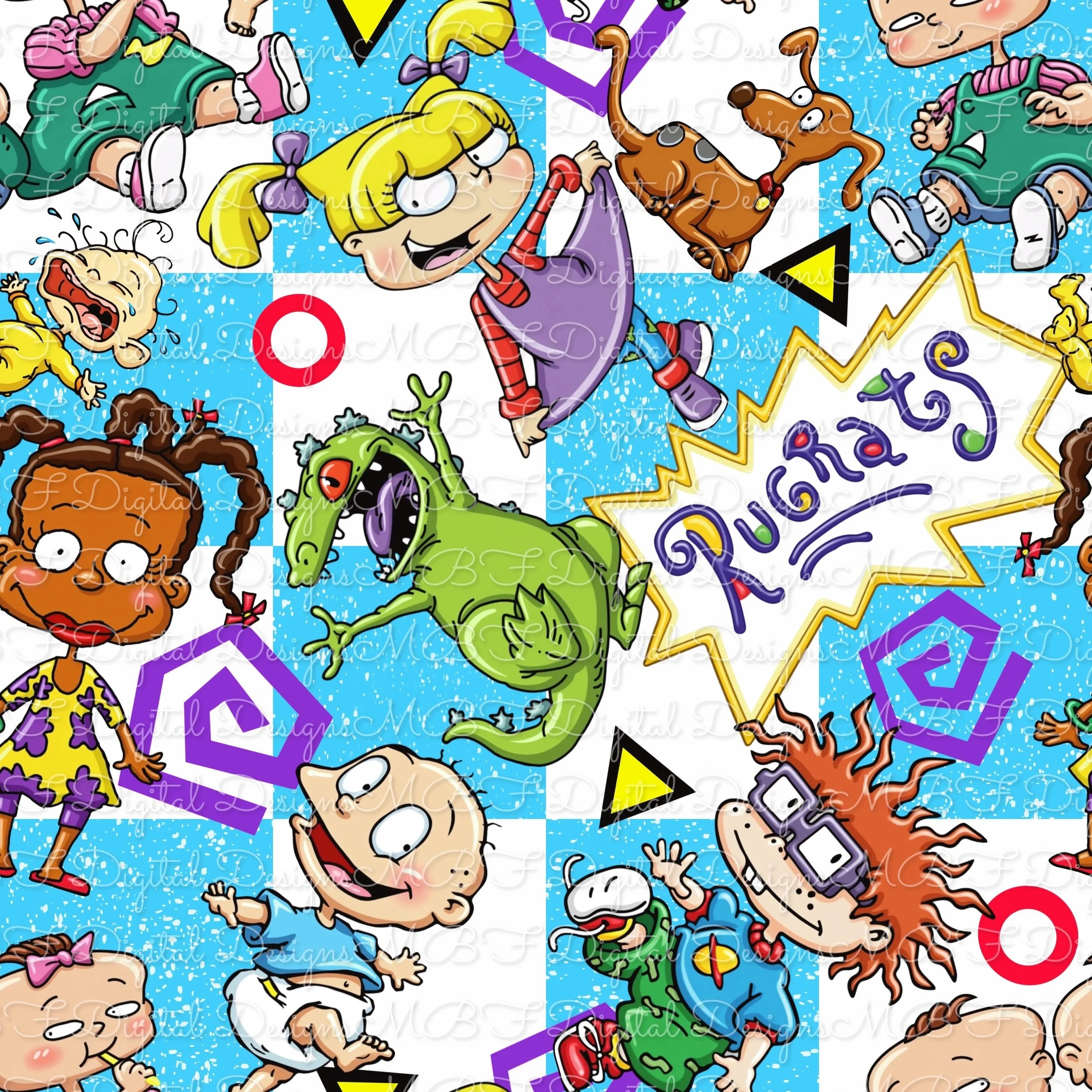 Rugrats (ocean blue checked color way)