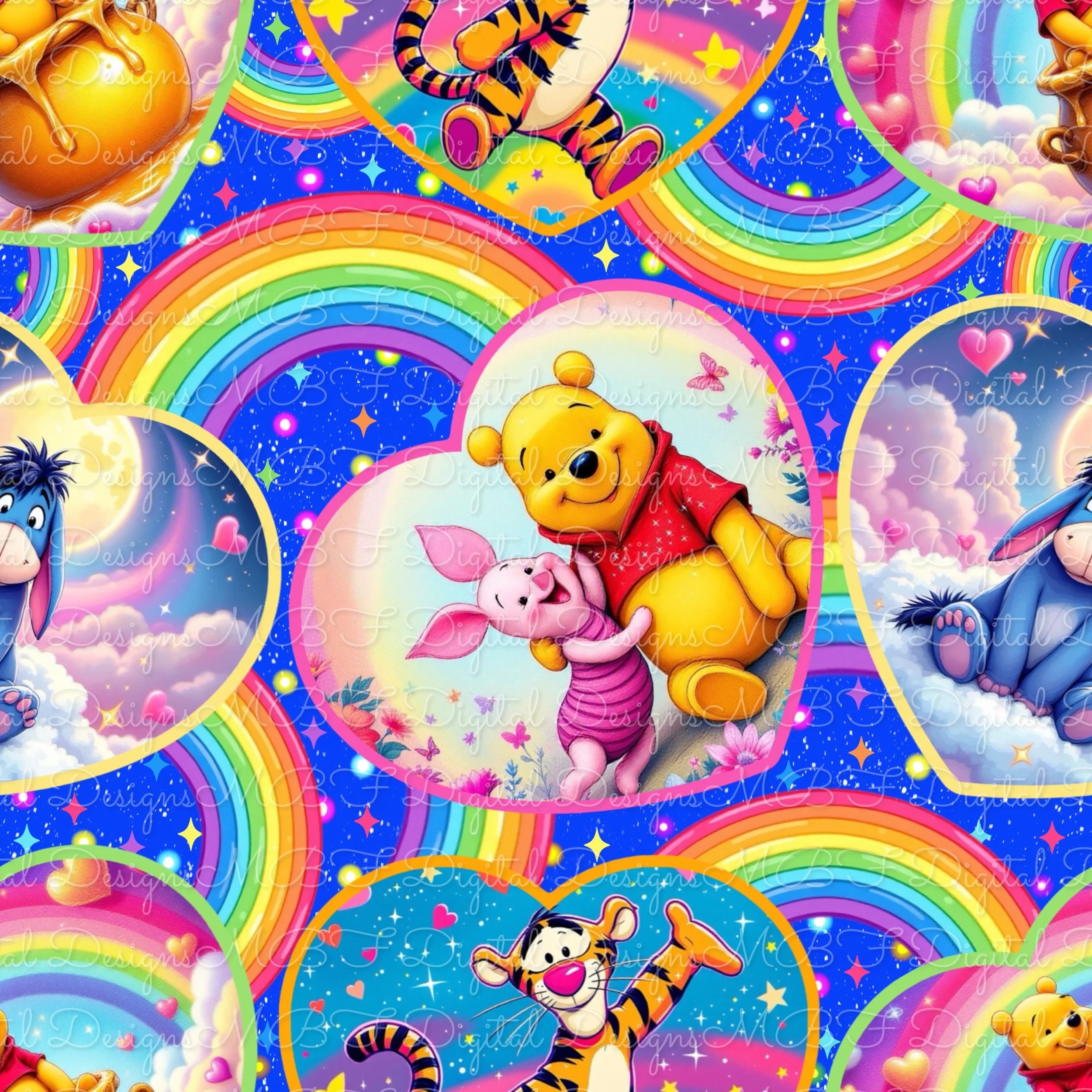 LF Hundred Acre Friends (bold blue color way)