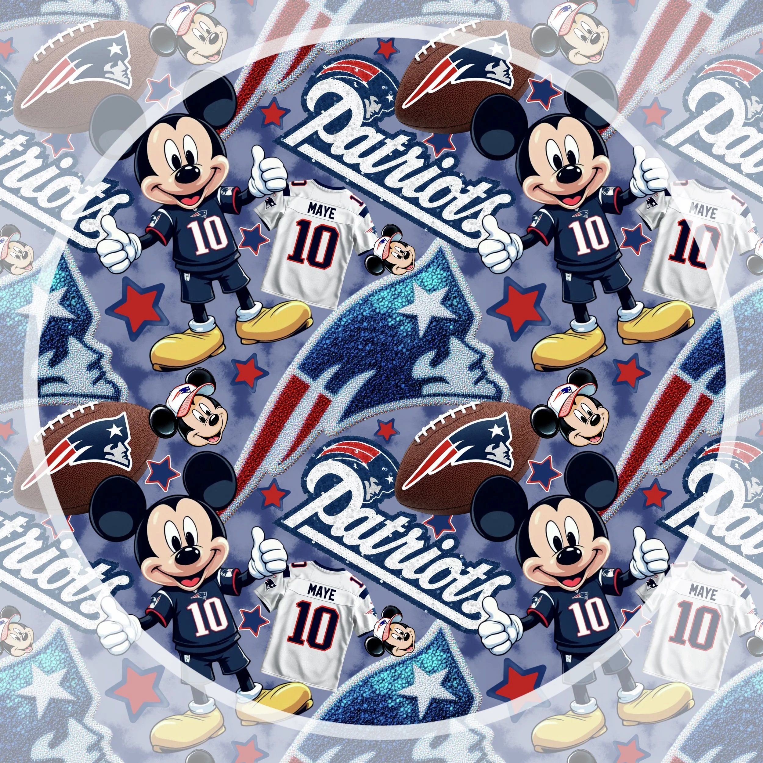 Mickey Patriots (blue gray color way)