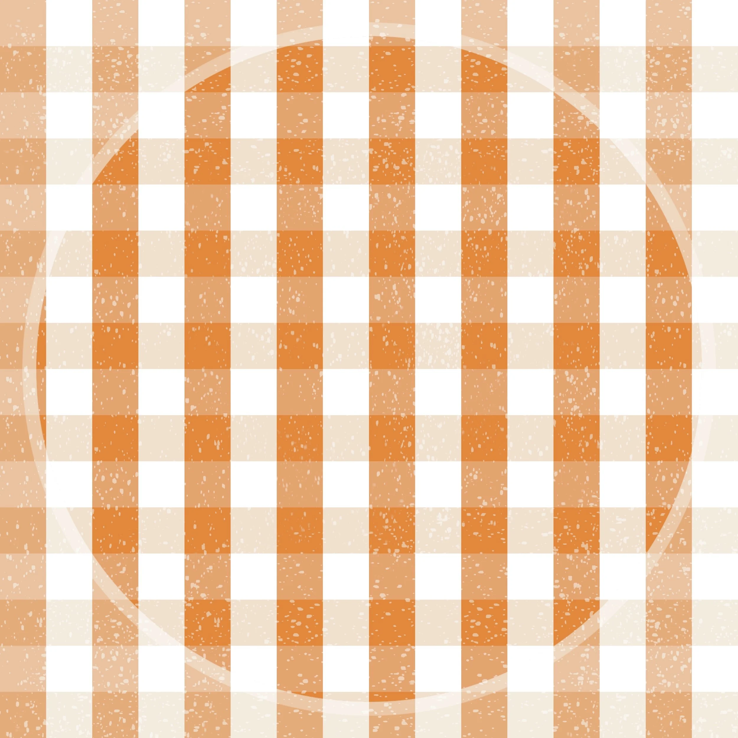 I Tawt I Saw A Turkey Coord (pumpkin orange plaid)