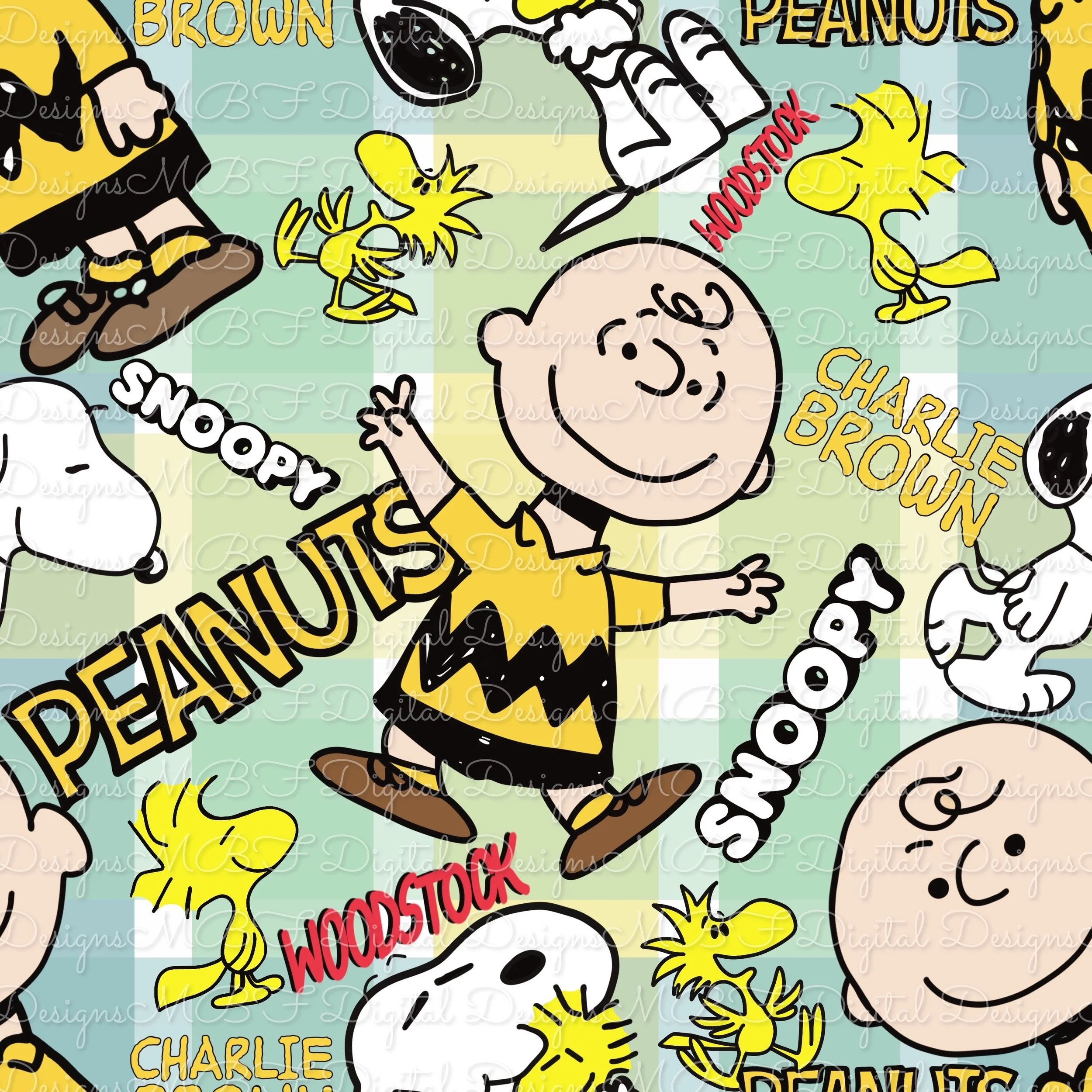 Peanuts (boyish spring plaid color way)